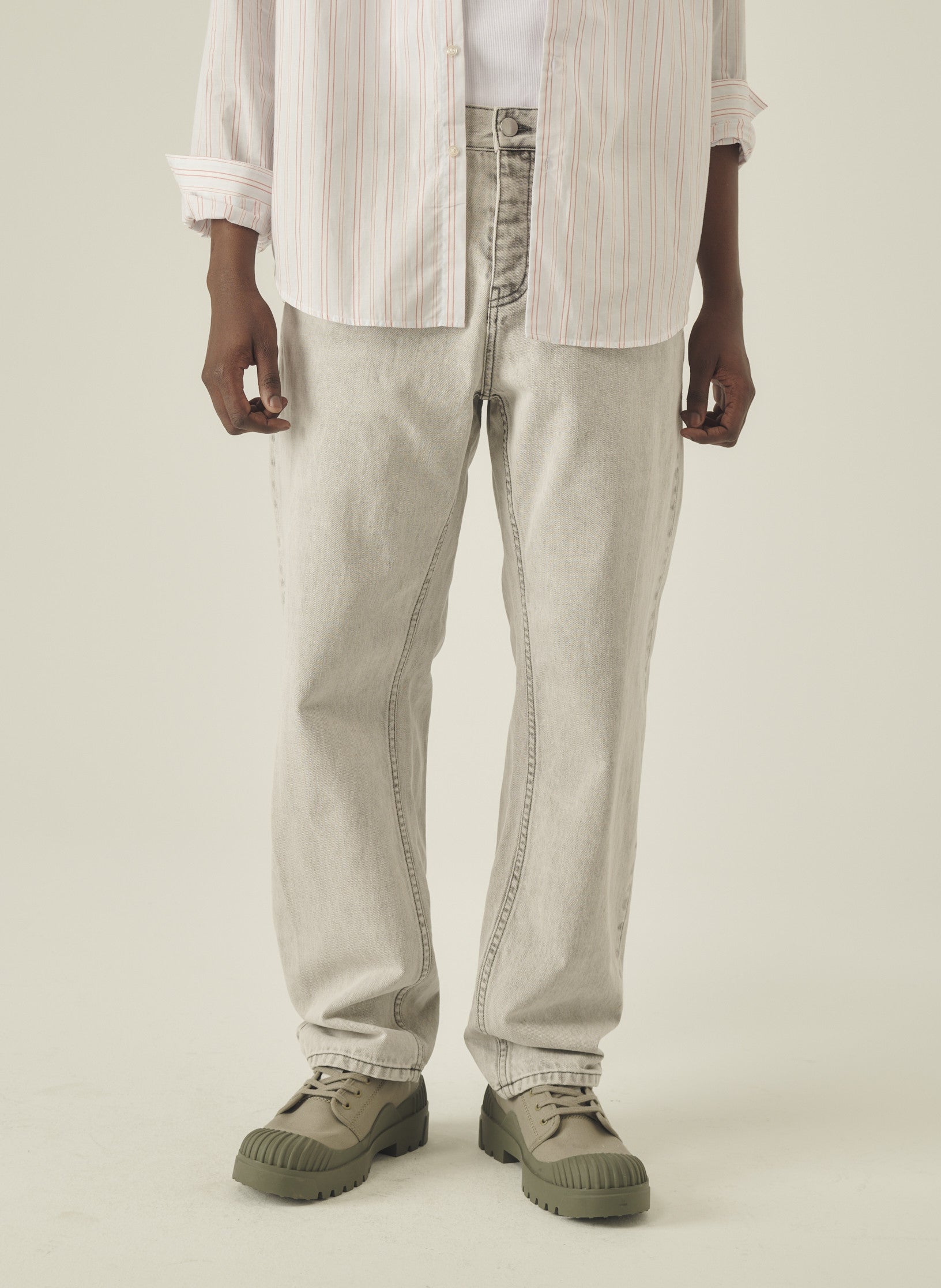 jean cadix relaxed denim gris homme femme unisexe