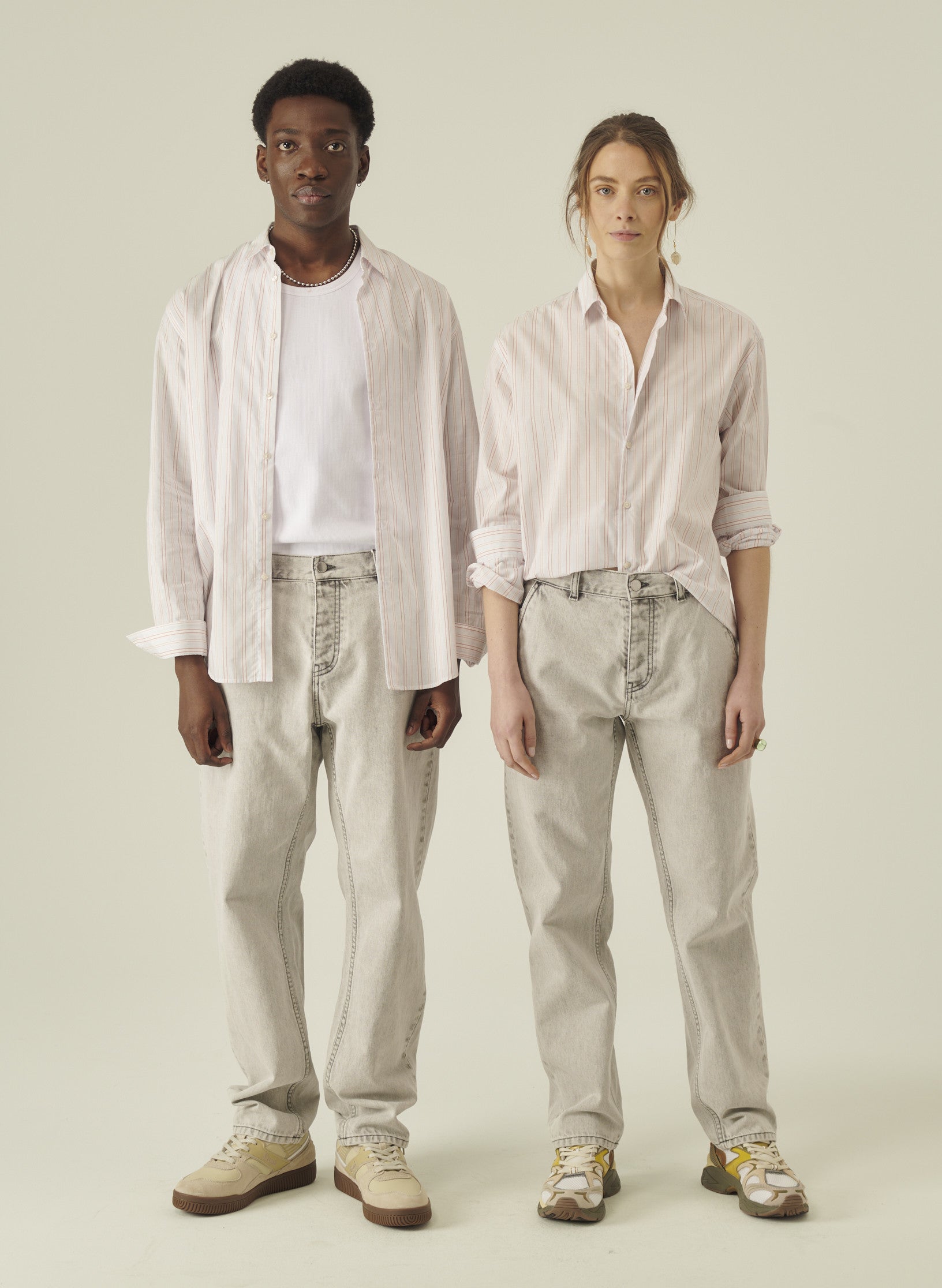 jean cadix relaxed denim gris homme femme unisexe