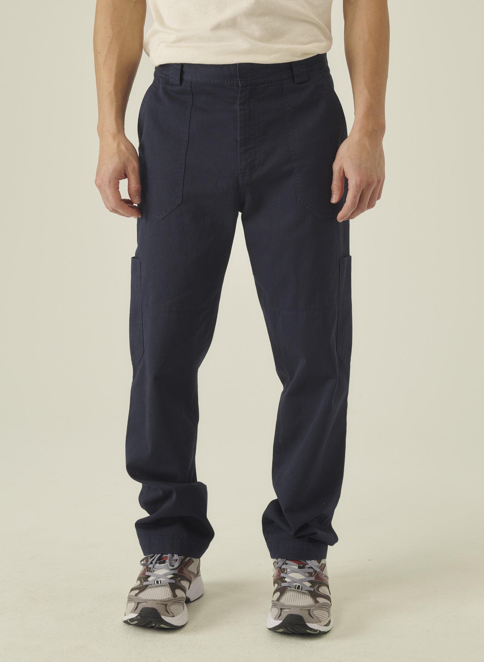 cargo pantalon loose bleu homme femme unisexe