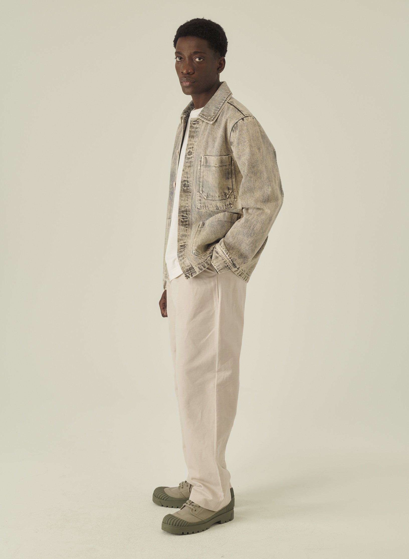 veste peintre denim belave homme femme unisexe