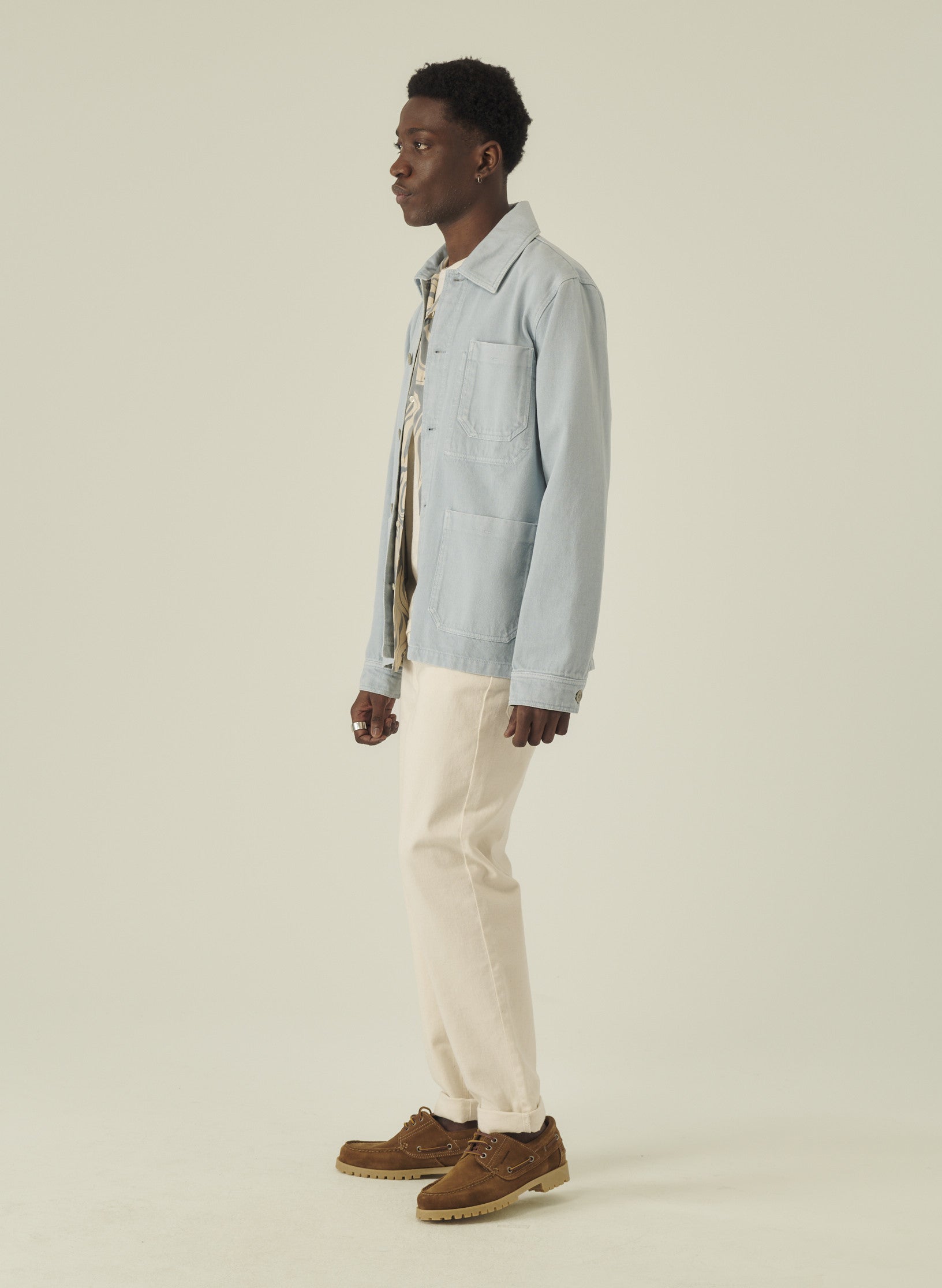 veste peintre bleu homme femme unisexe