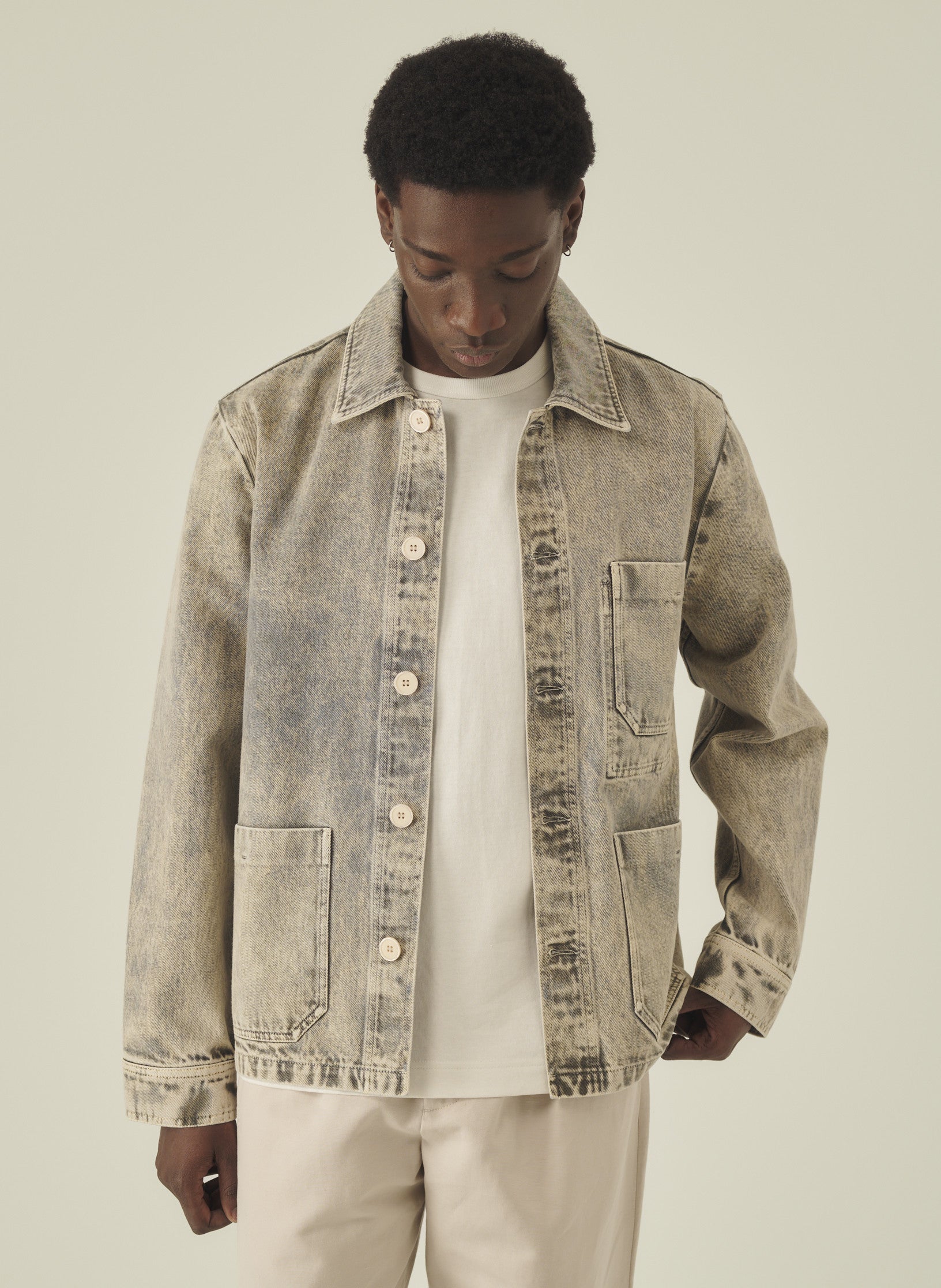 t shirt mc oversized coton ecru homme femme