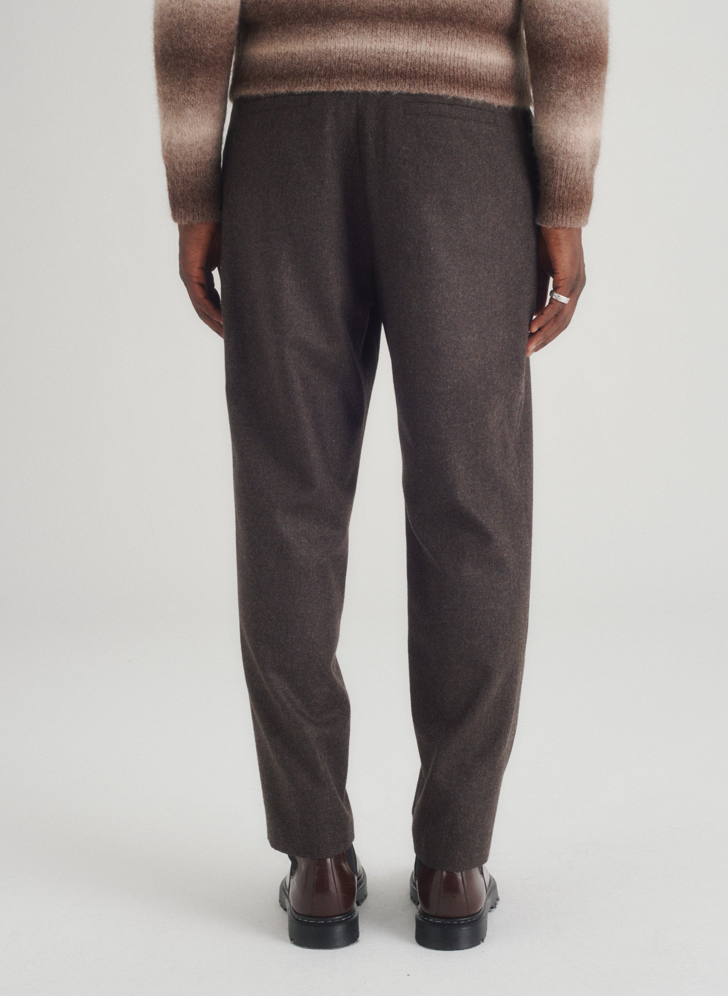 pantalon pince flanelle