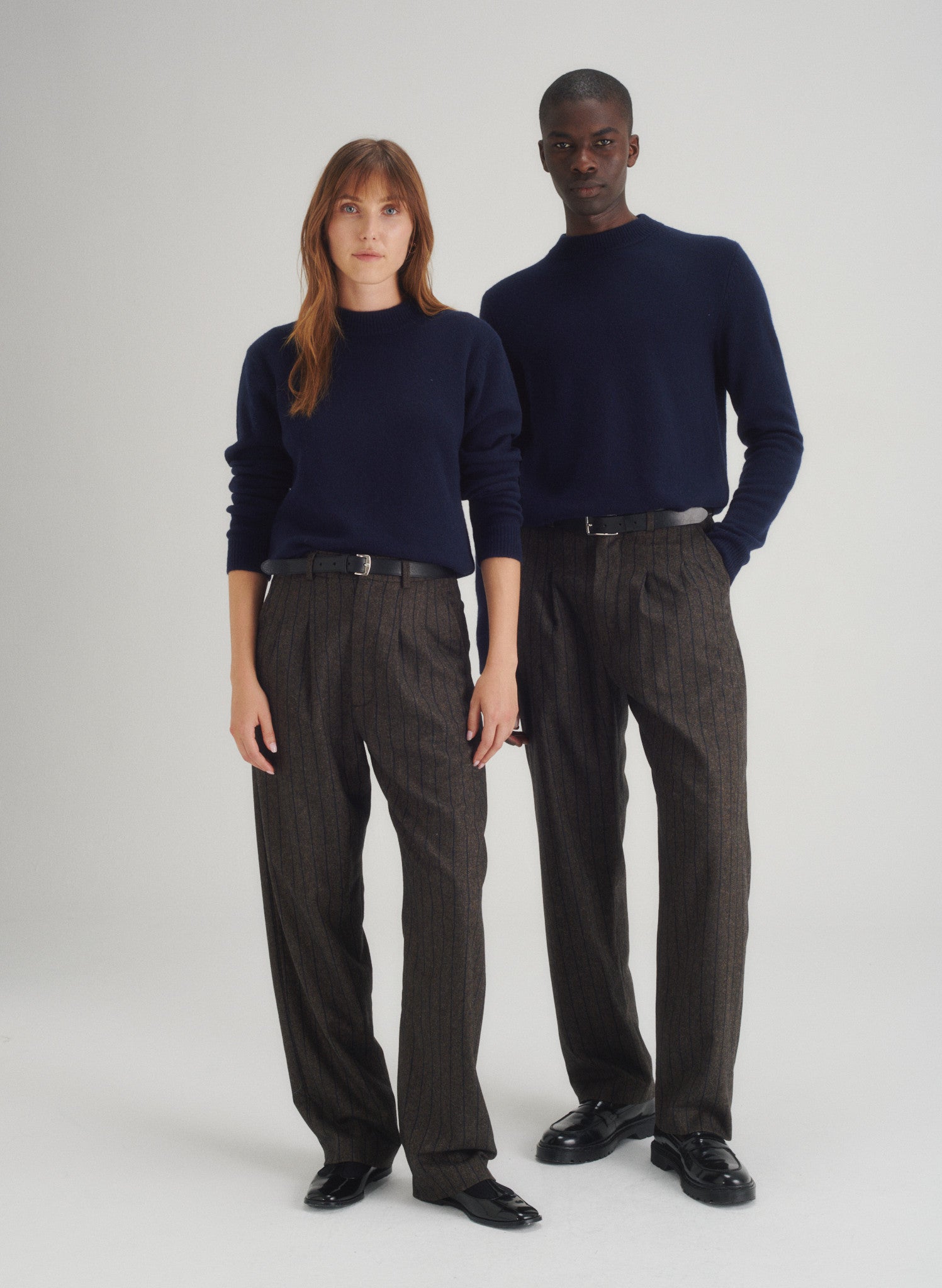 pantalon rayee 2 pinces