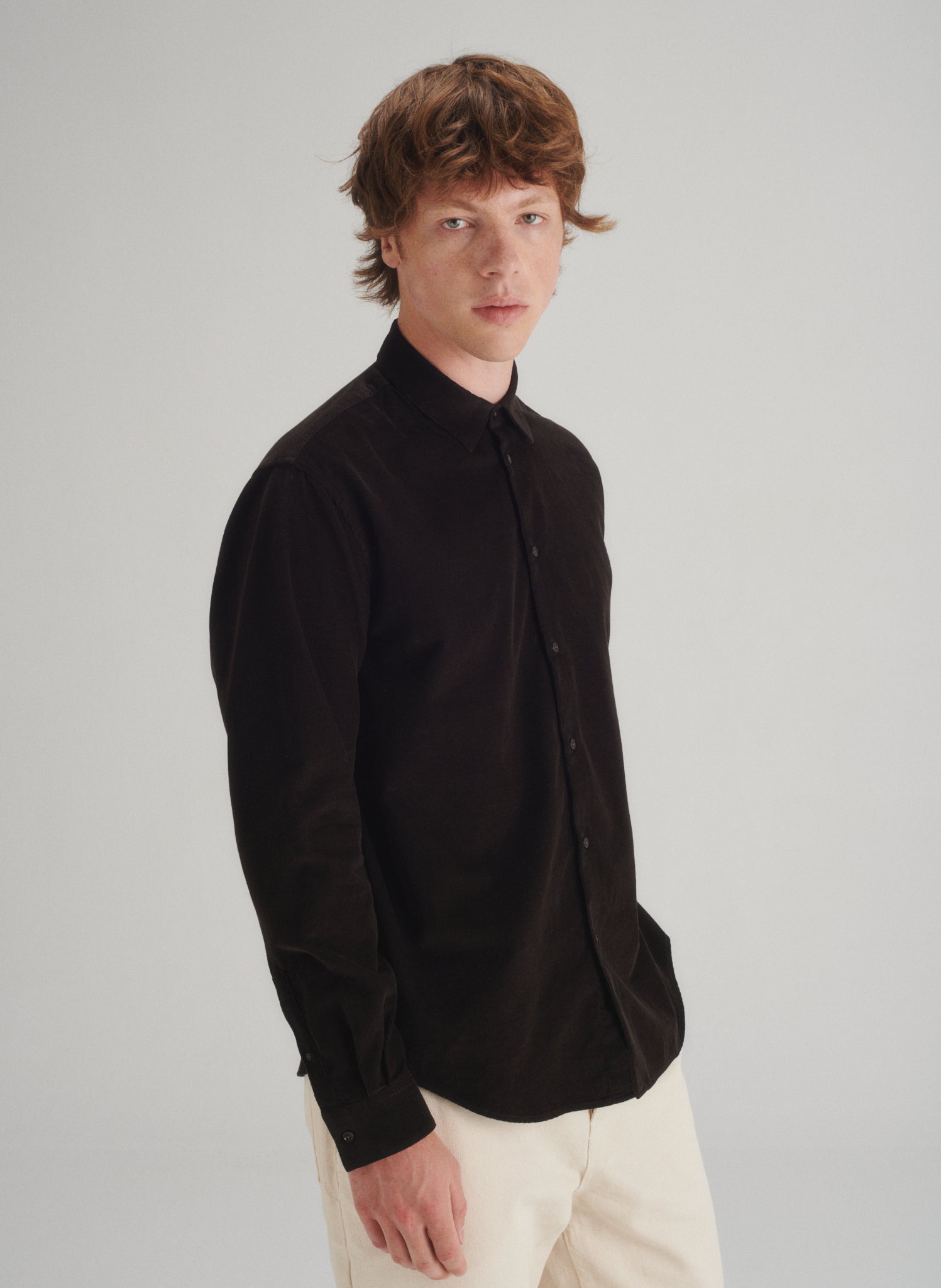 chemise loose velours 1