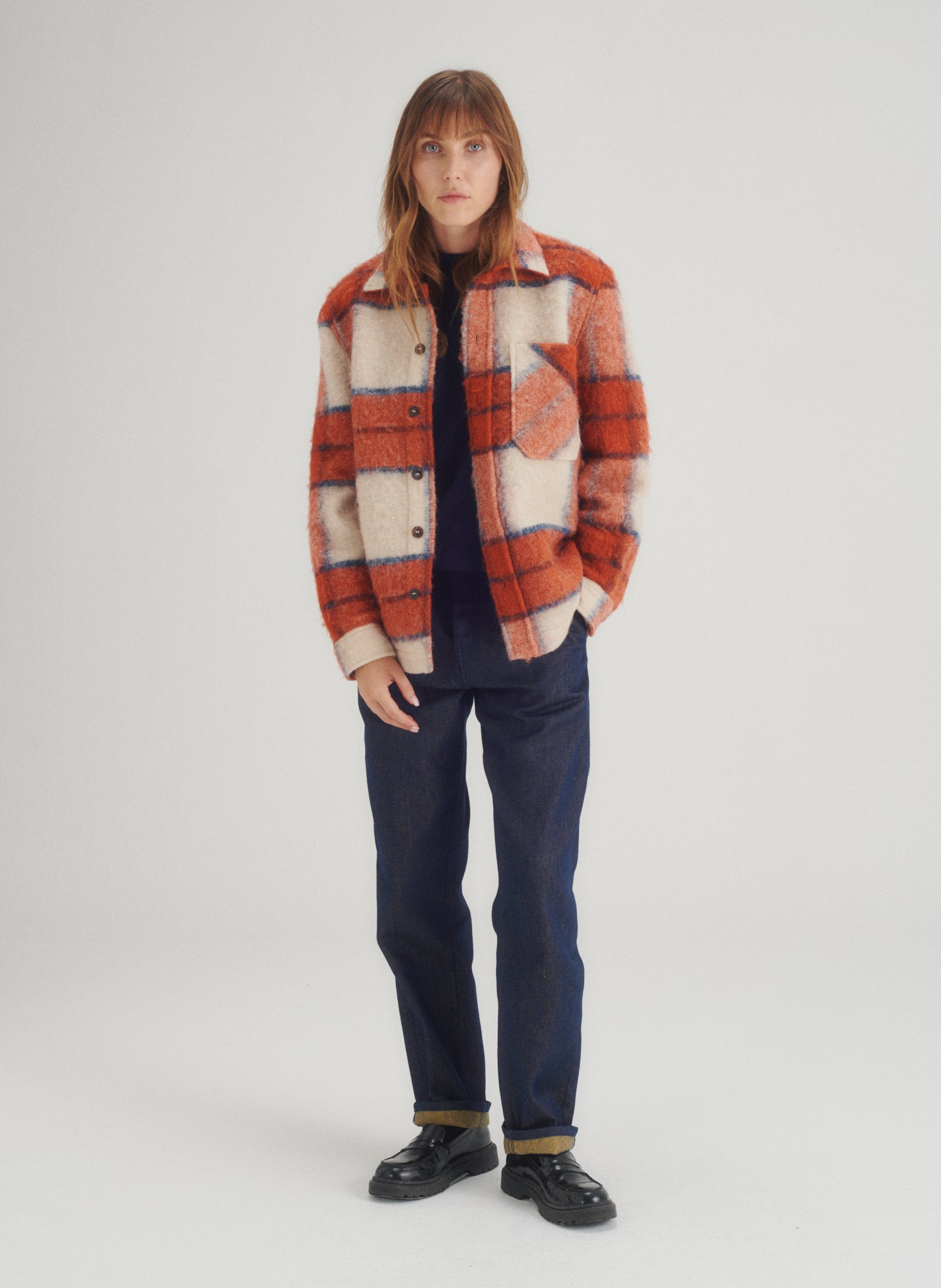 surchemise laine carreaux