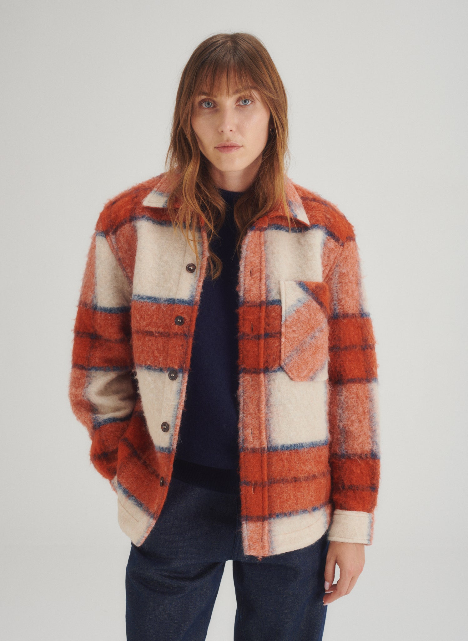 surchemise laine carreaux