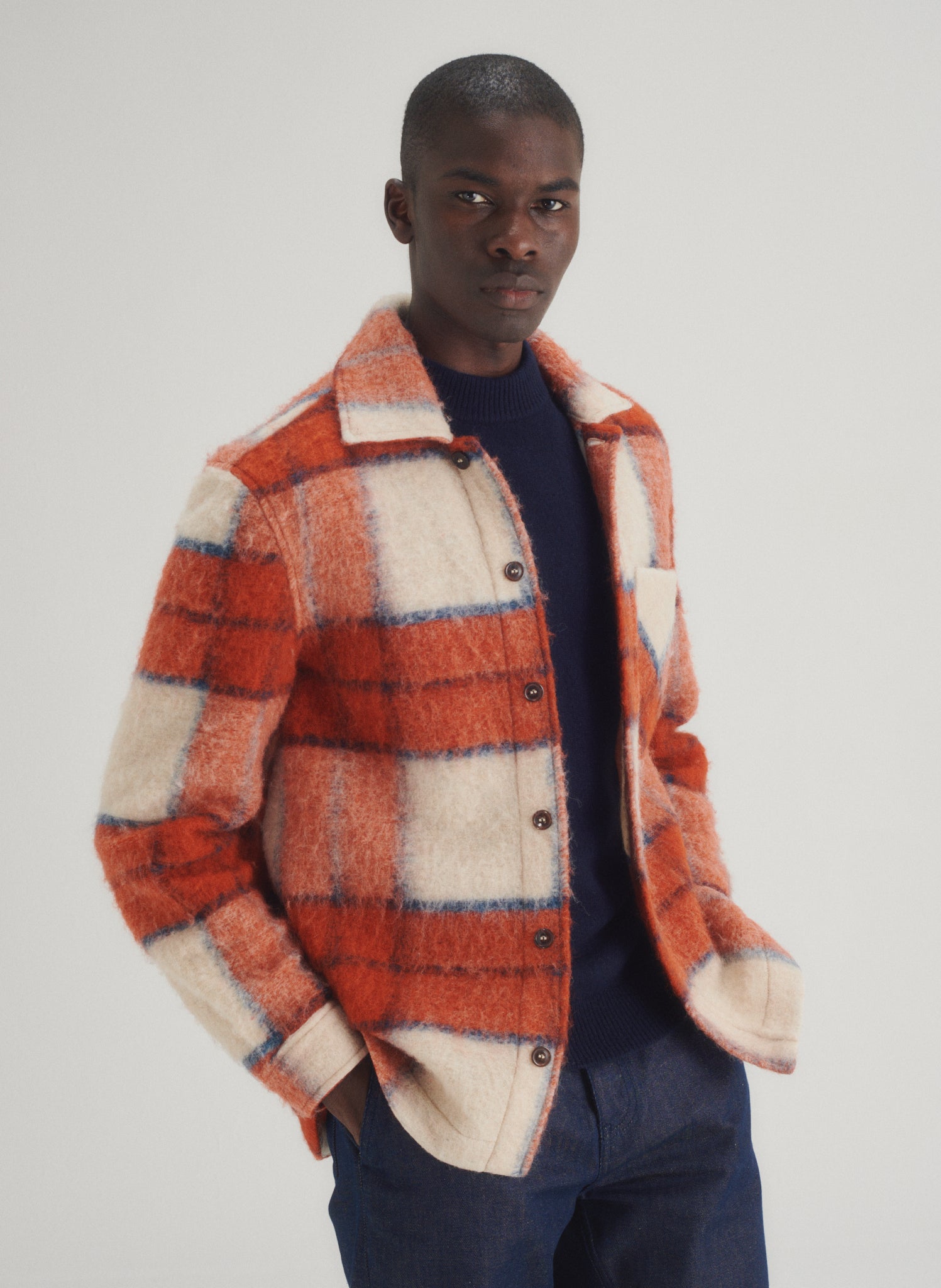 surchemise laine carreaux