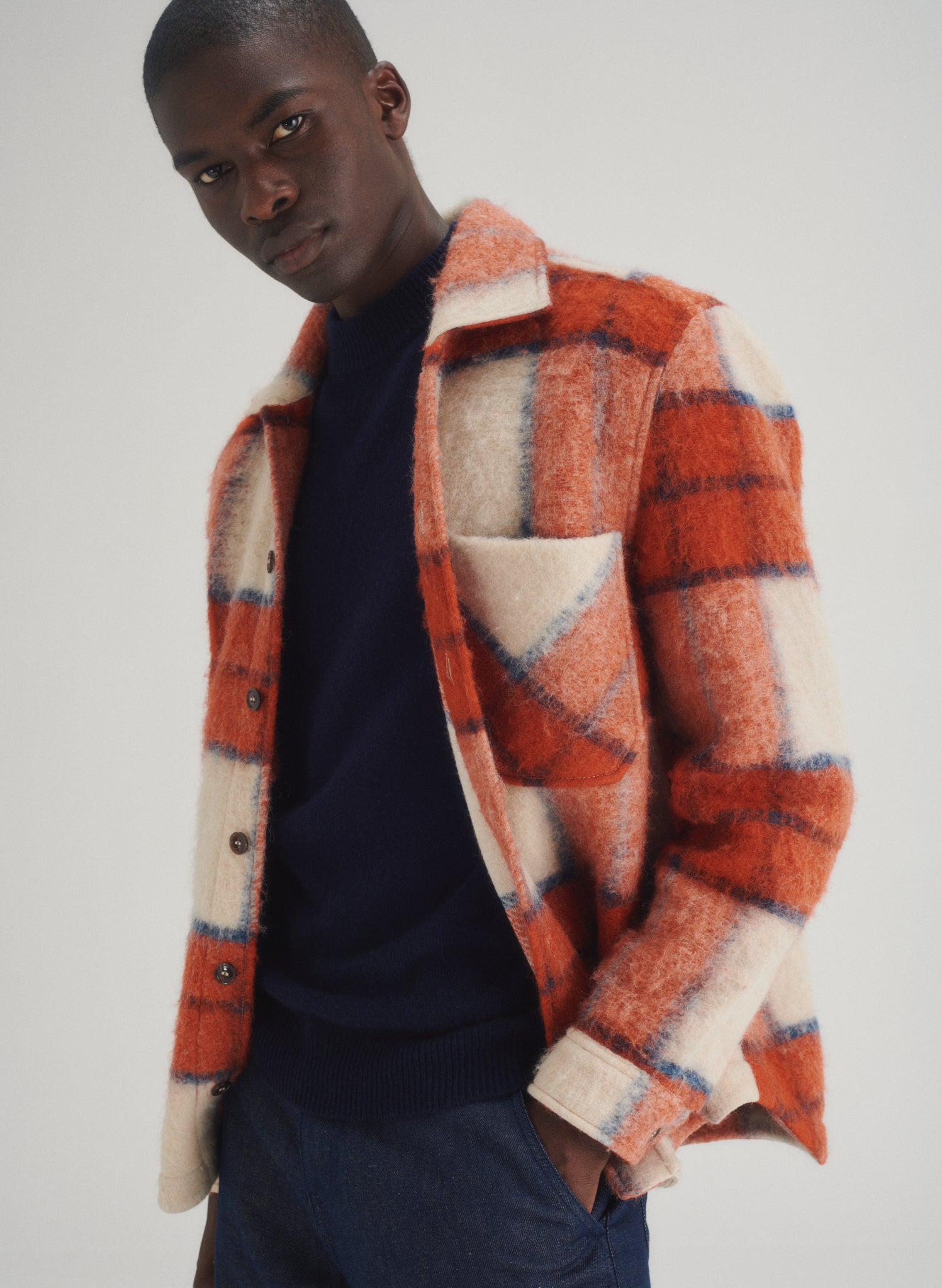 surchemise laine carreaux