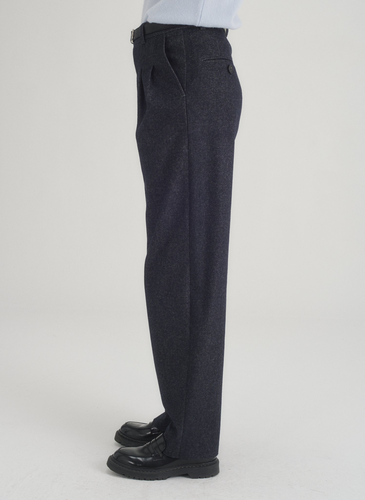 pantalon double pinces denim 1