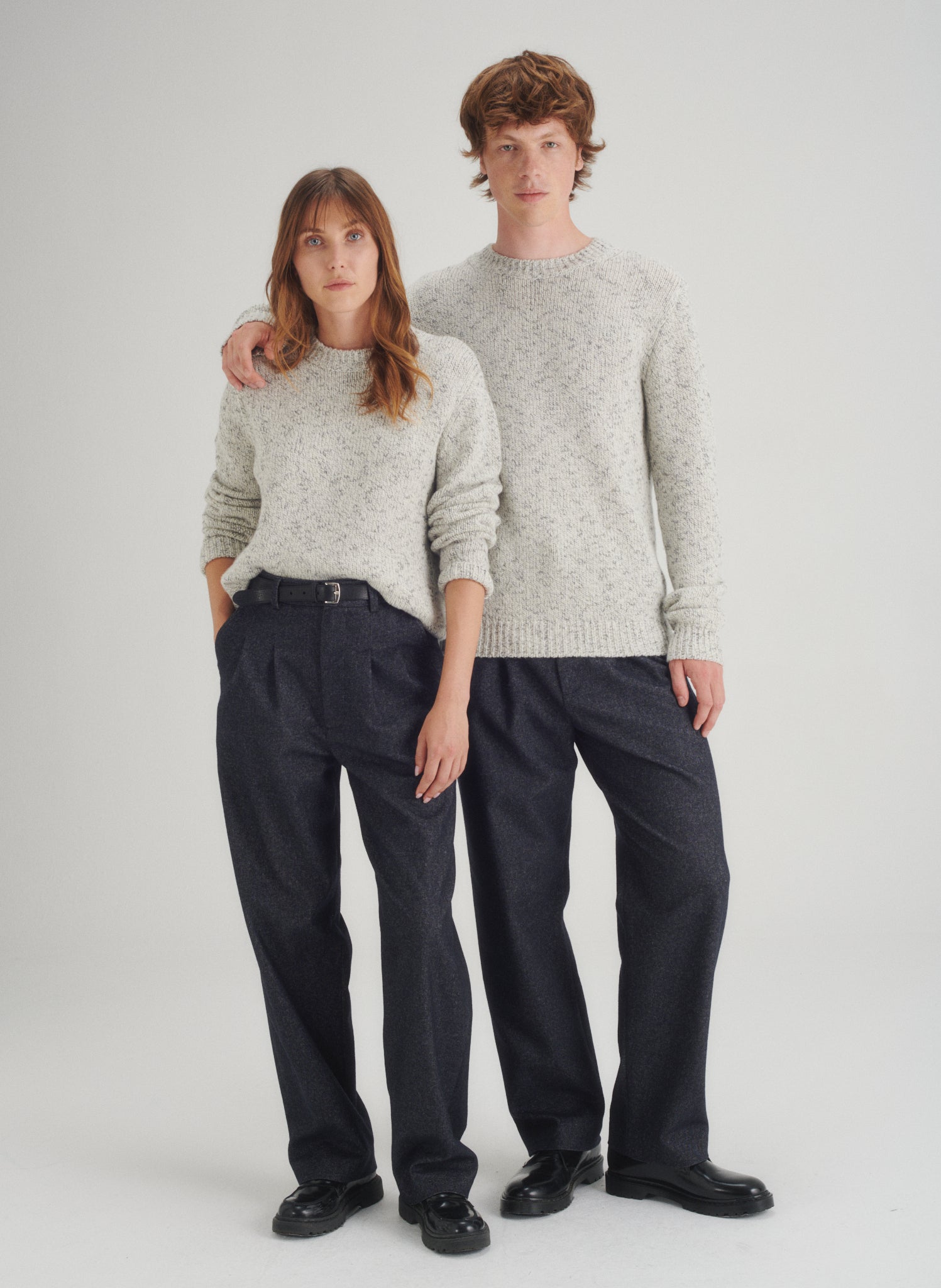 pantalon double pinces denim 1