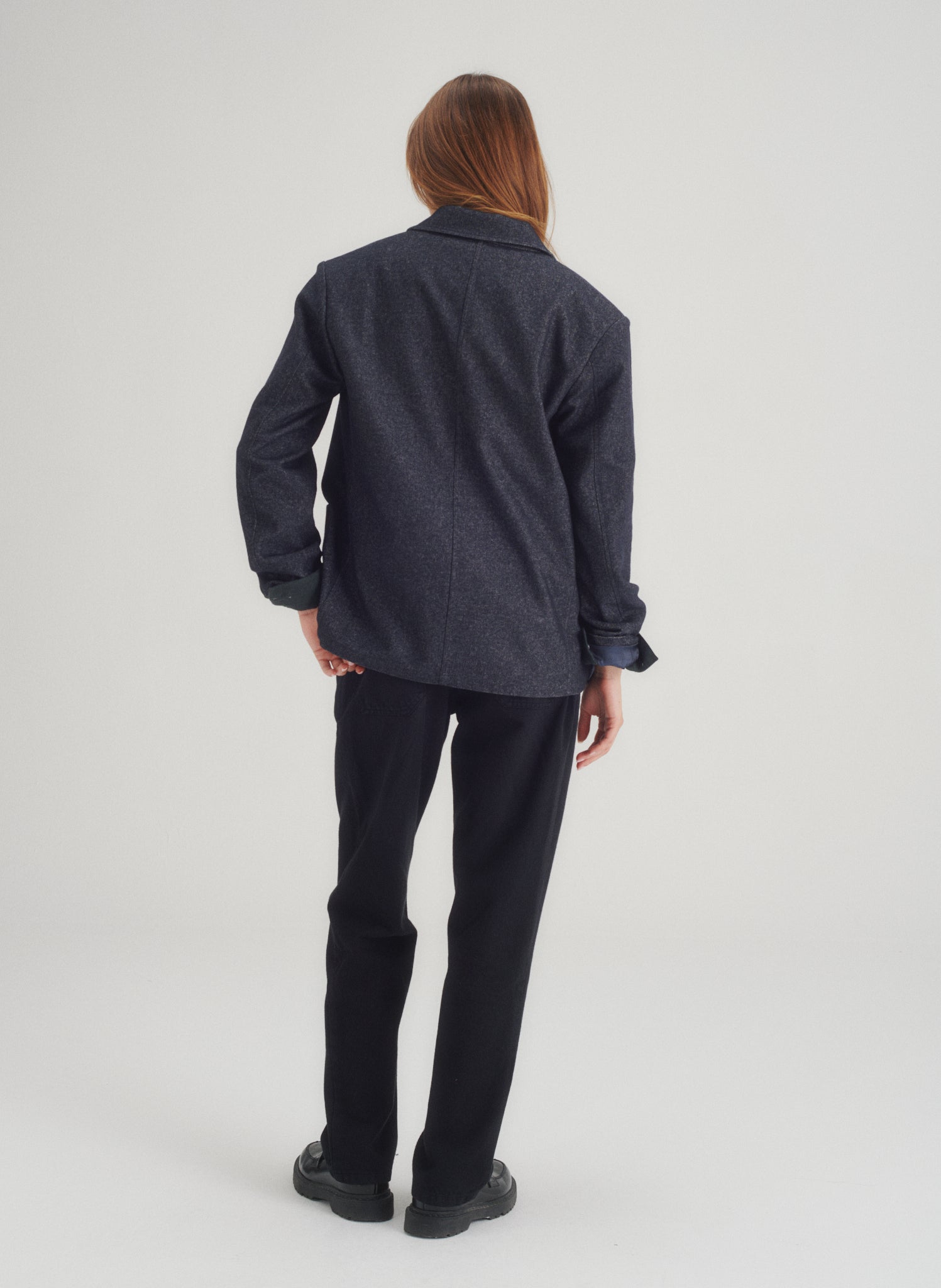 veste courte effet denim