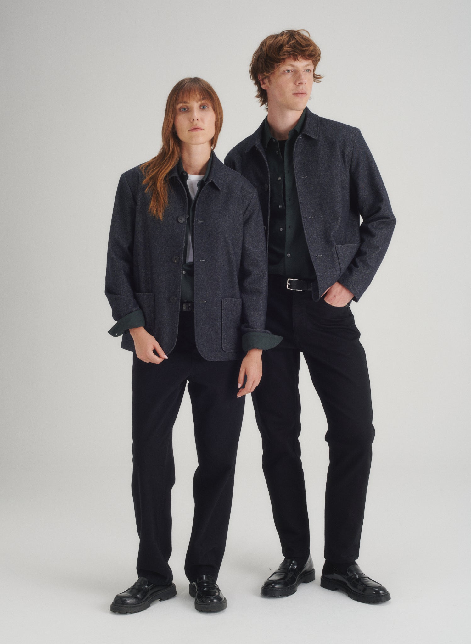 veste courte effet denim