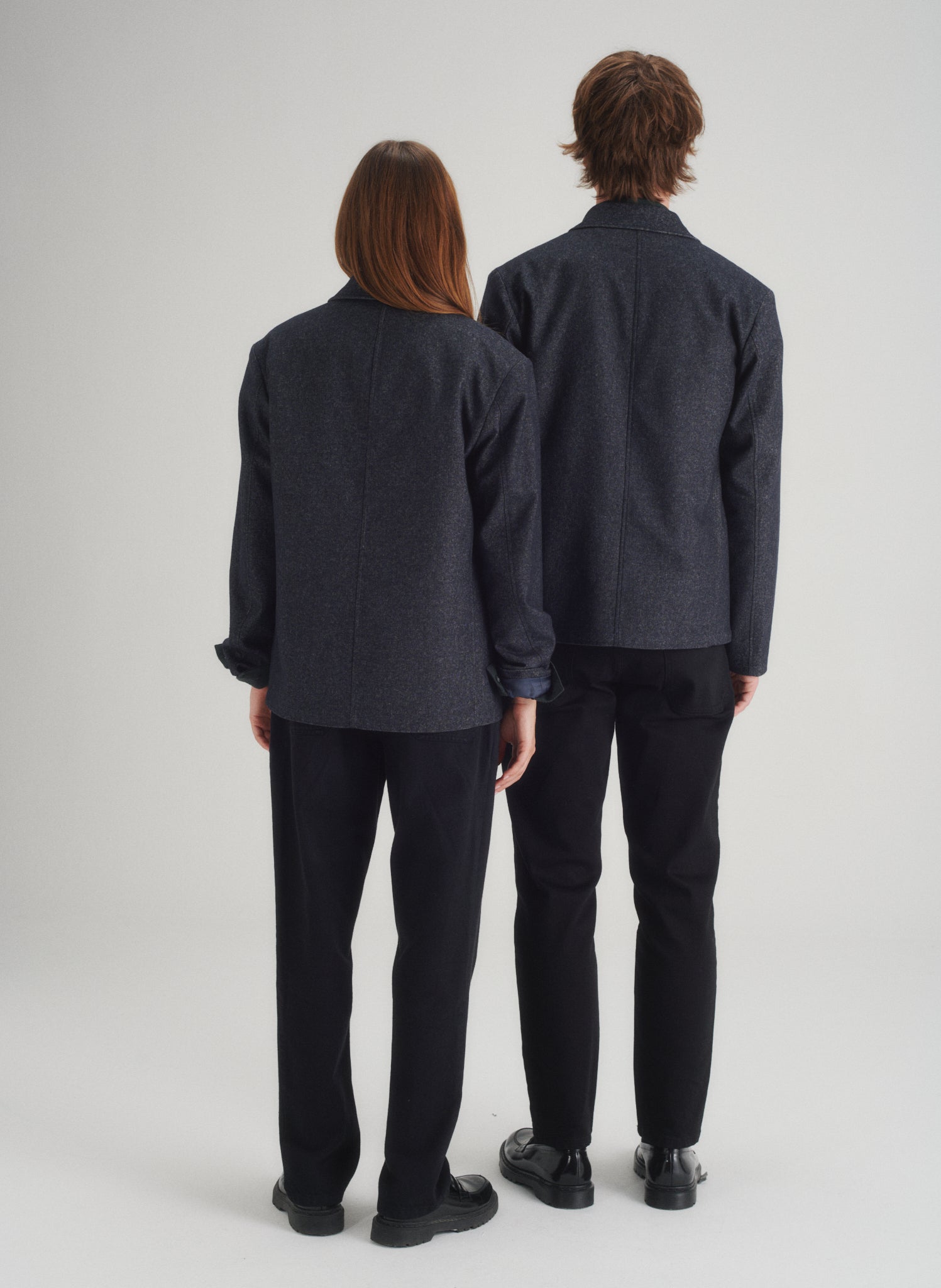 veste courte effet denim