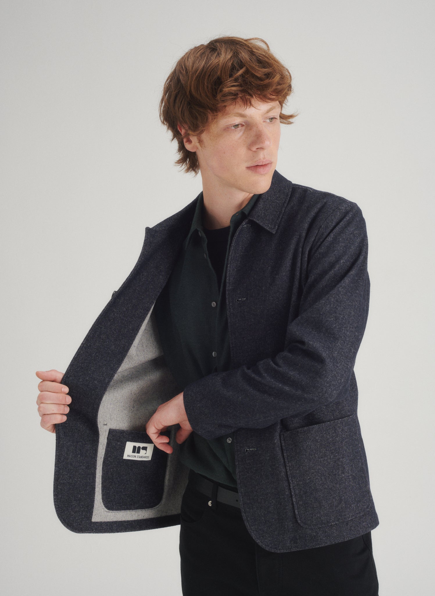 veste courte effet denim