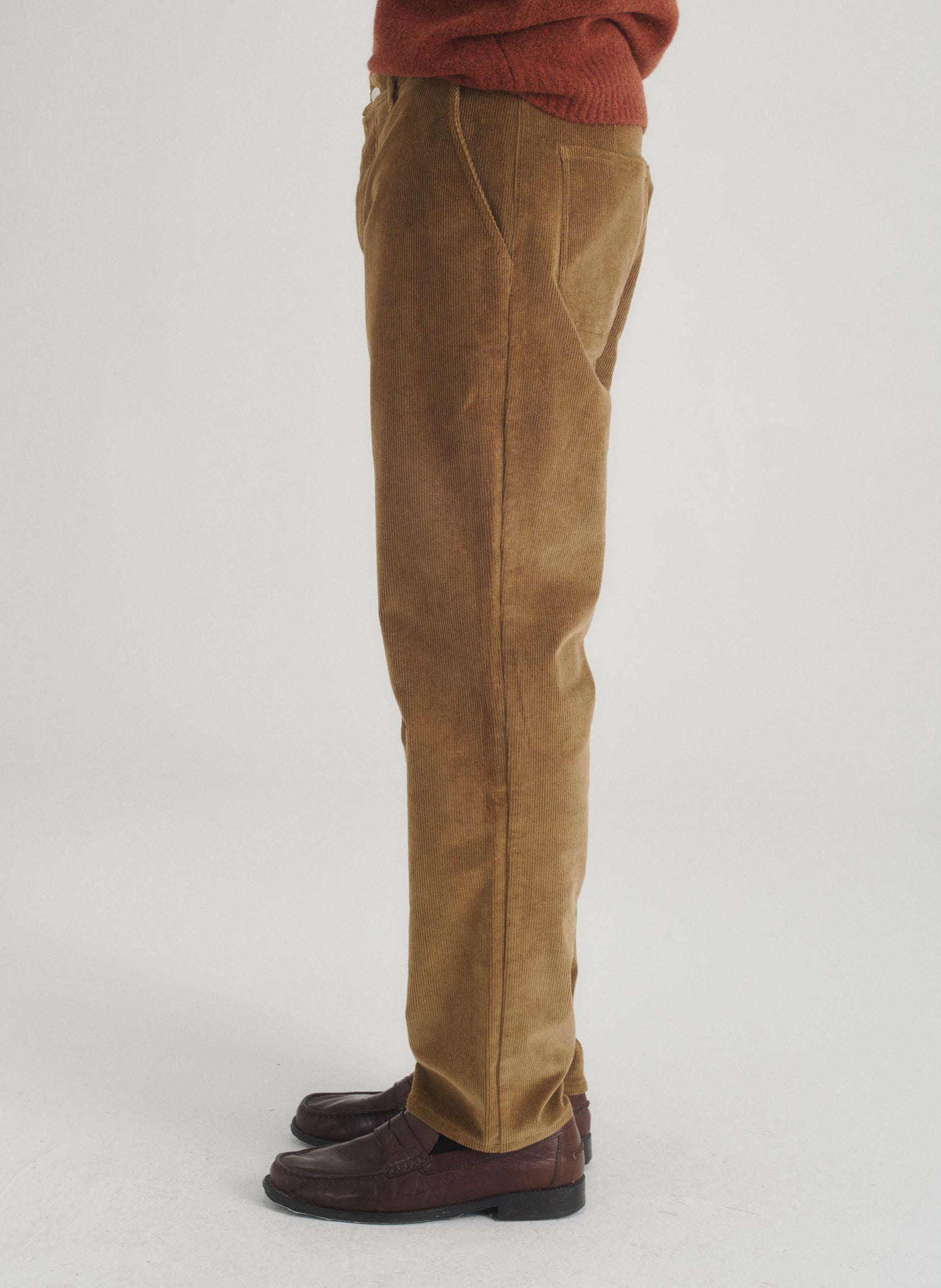 Pantalon Loose Velours Cadix - Beige Foncé