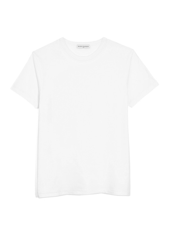 T-shirt manche courte pour homme blanc en coton organique