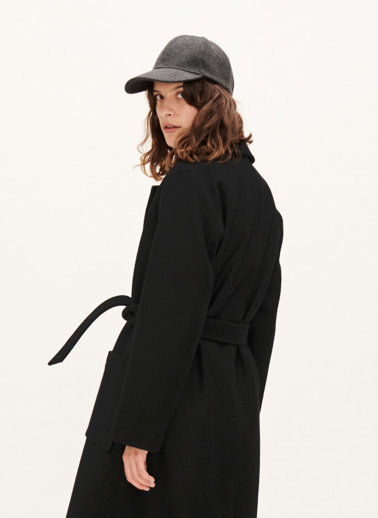 manteau laine cintré femme