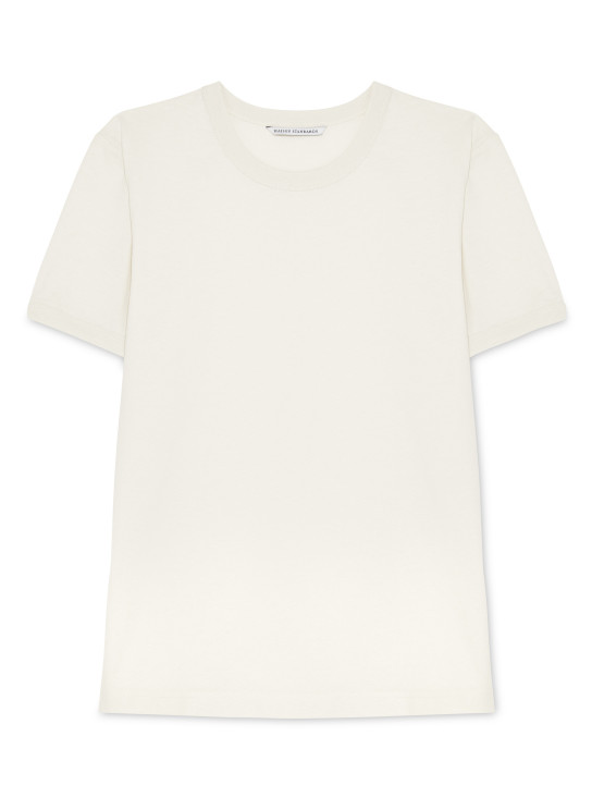T-shirt Manche courte en coton organique ecru pour femme