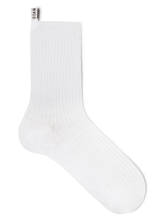 paire de chaussettes blanches pour homme et pour femme en coton