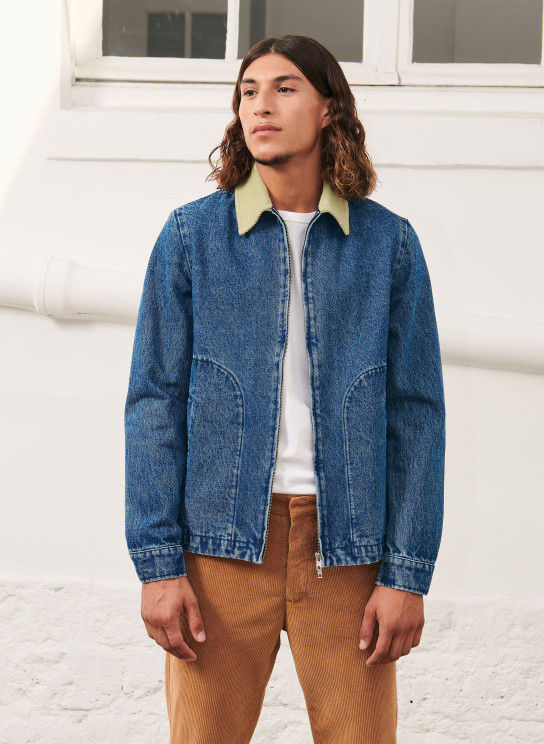 Veste en Jean Homme Bleu