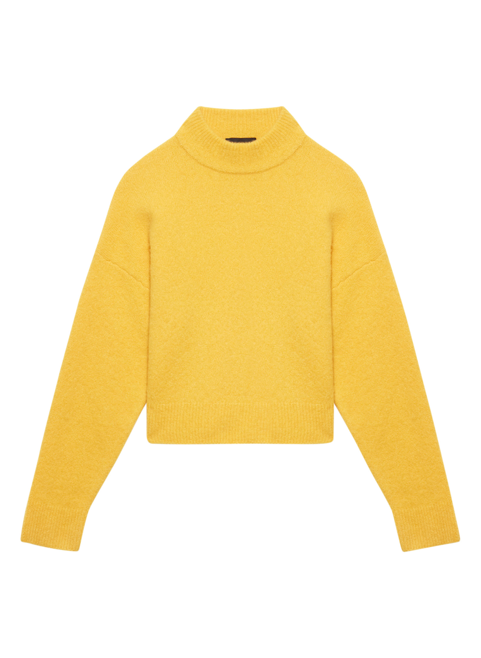 Pull en top laine jaune