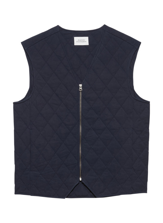 gilet sans manche matelasse pour homme bleu