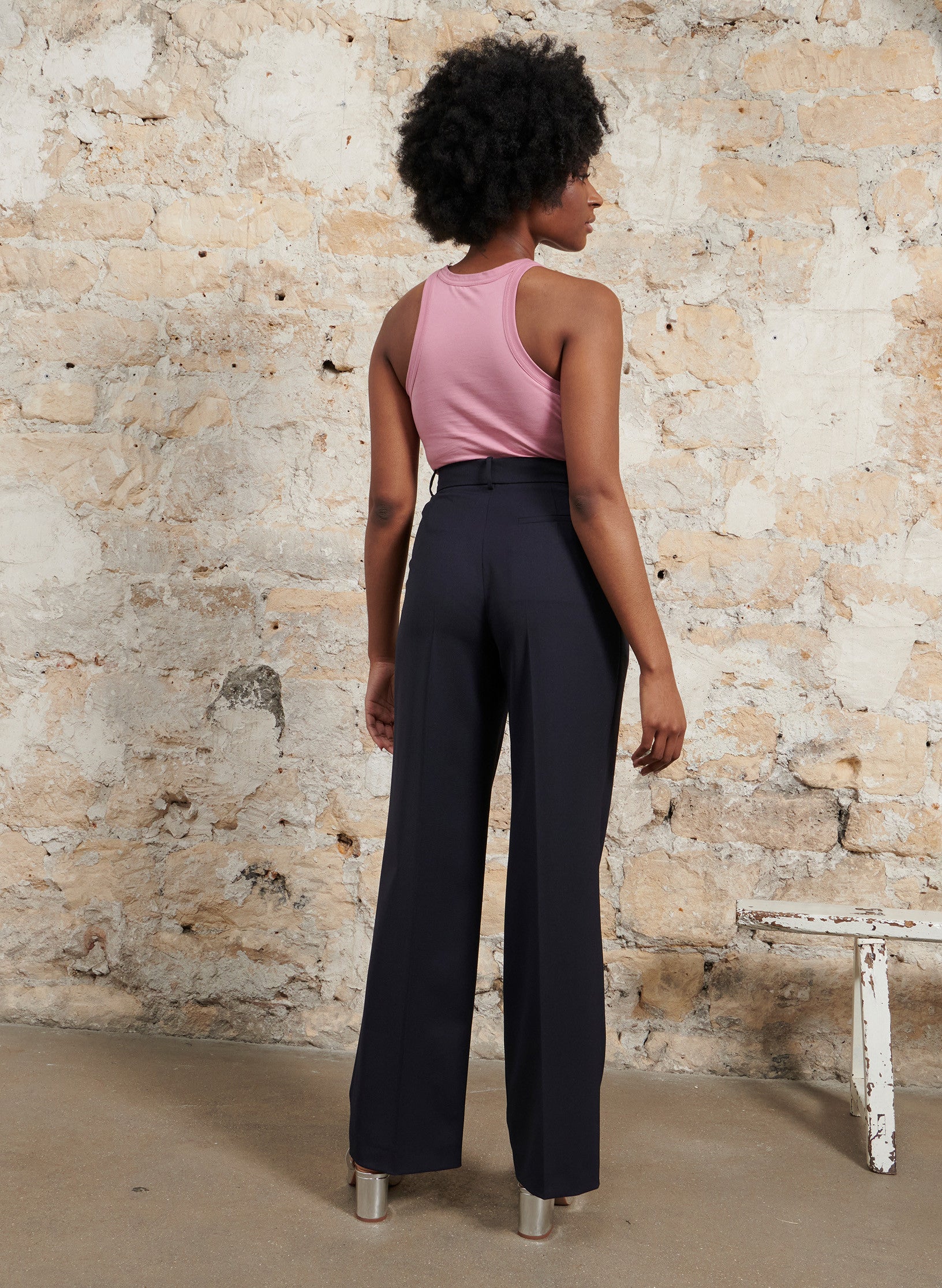 Pantalon Palazzo Infroissable