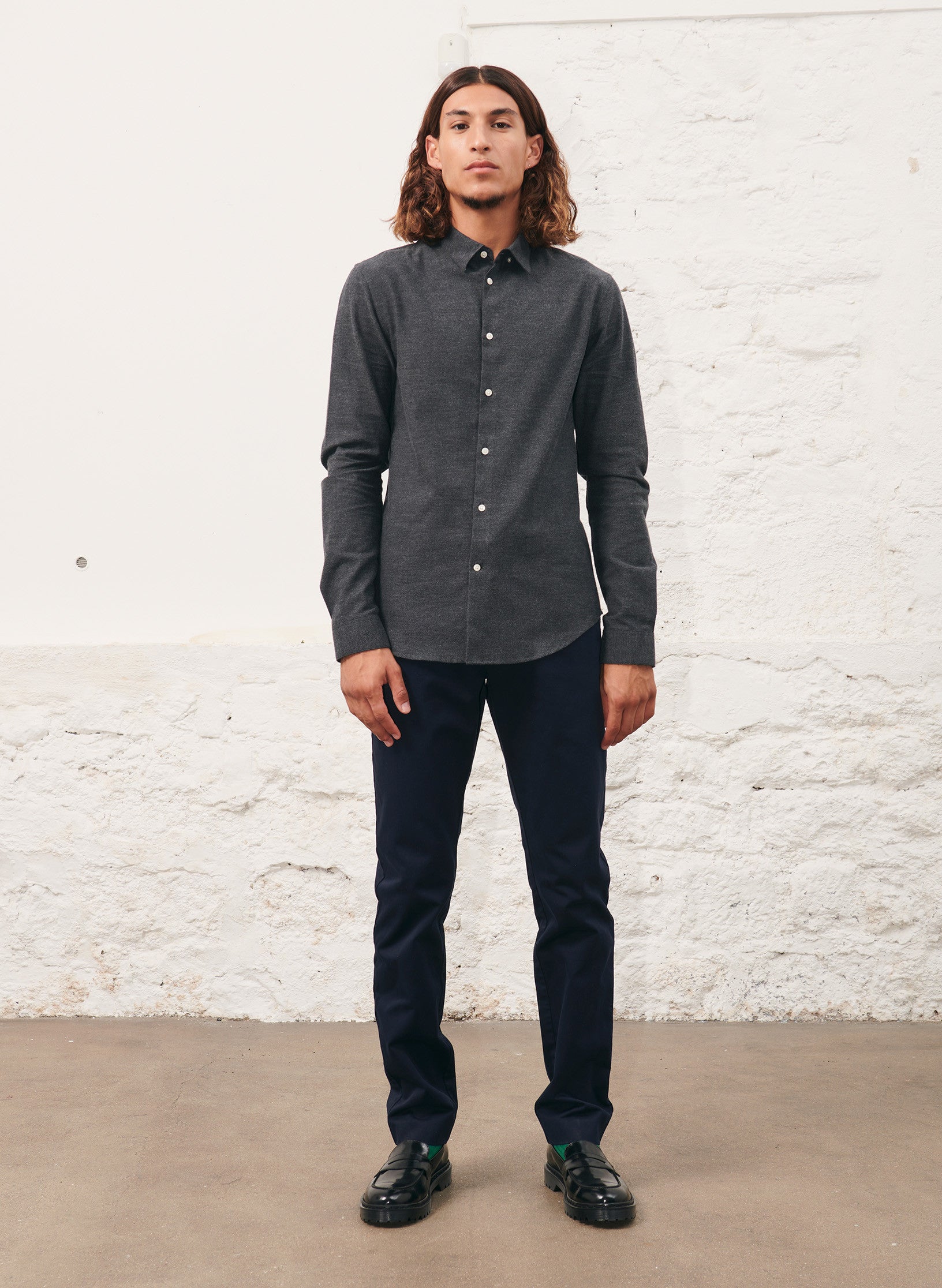 le chino slim homme marine