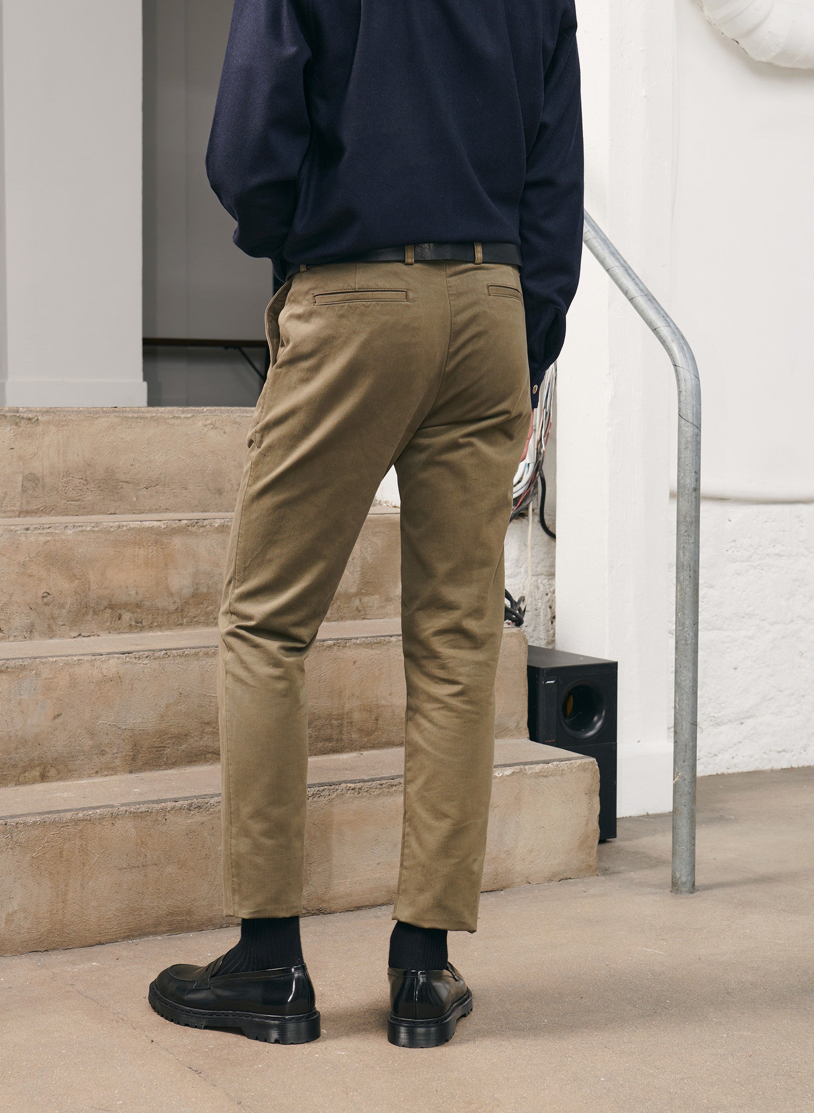 le chino slim homme kaki