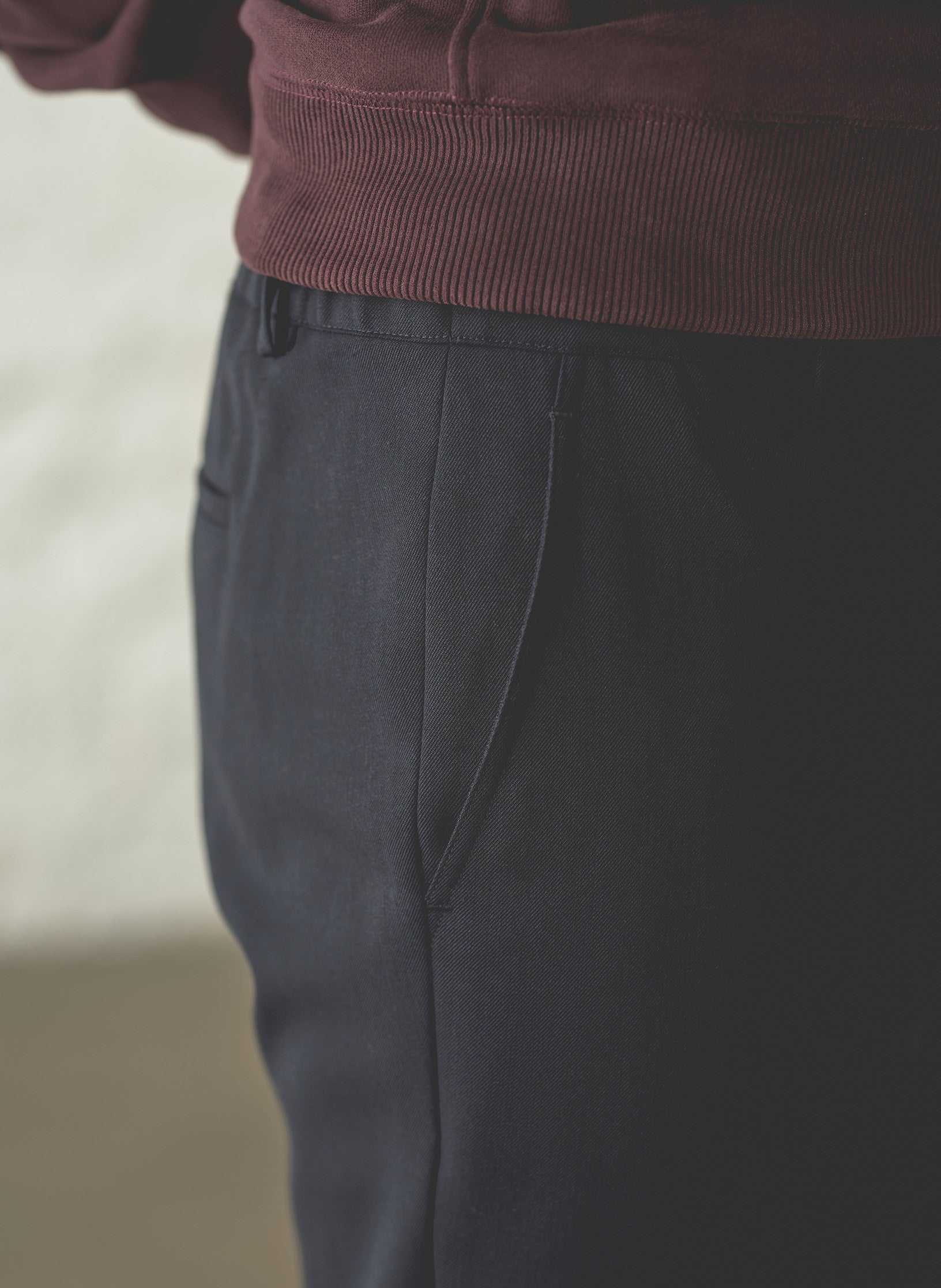 pantalon bi stretch bleu homme