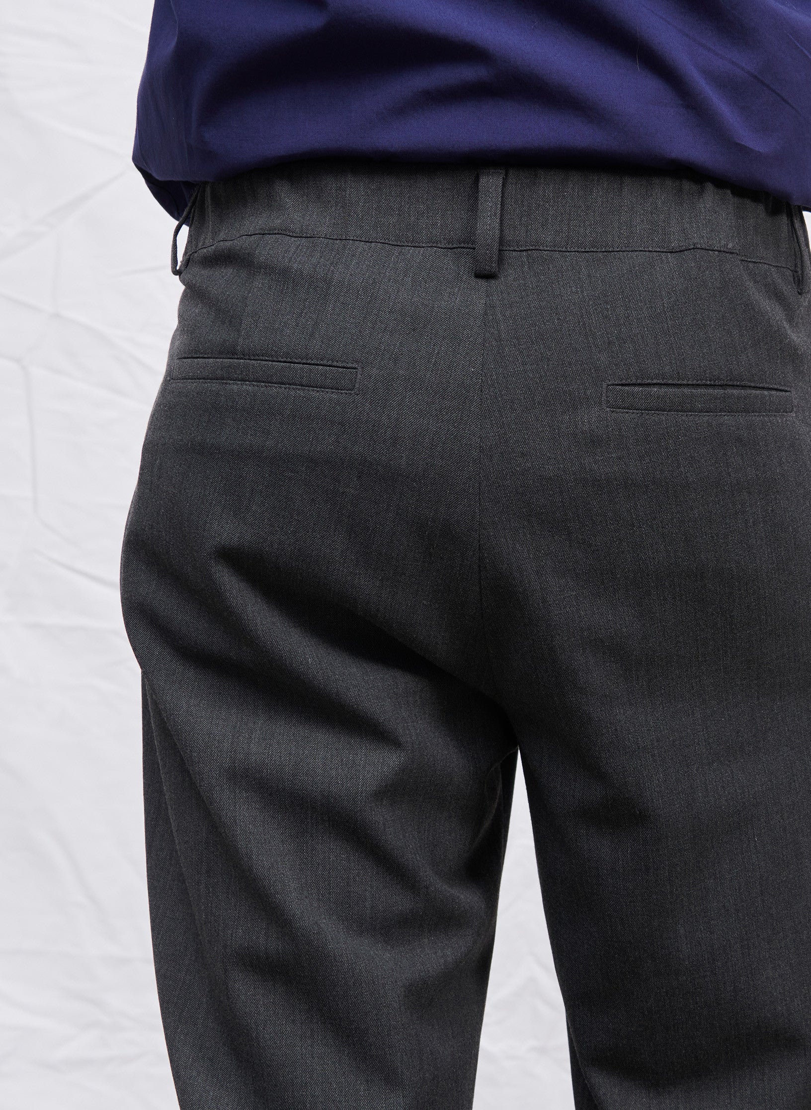 pantalon bi stretch gris homme