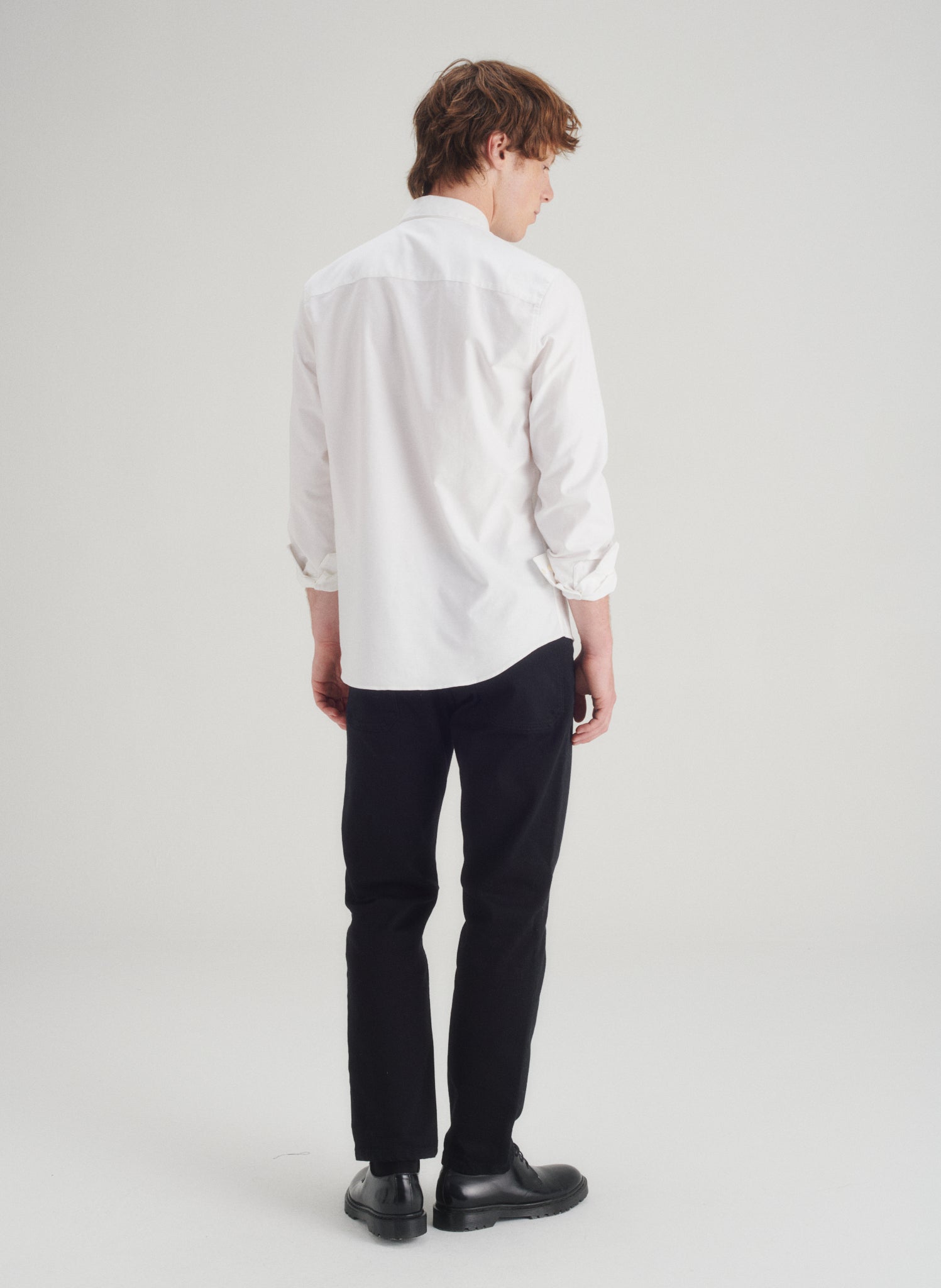 chemise oxford easycare blanche coupe regular homme