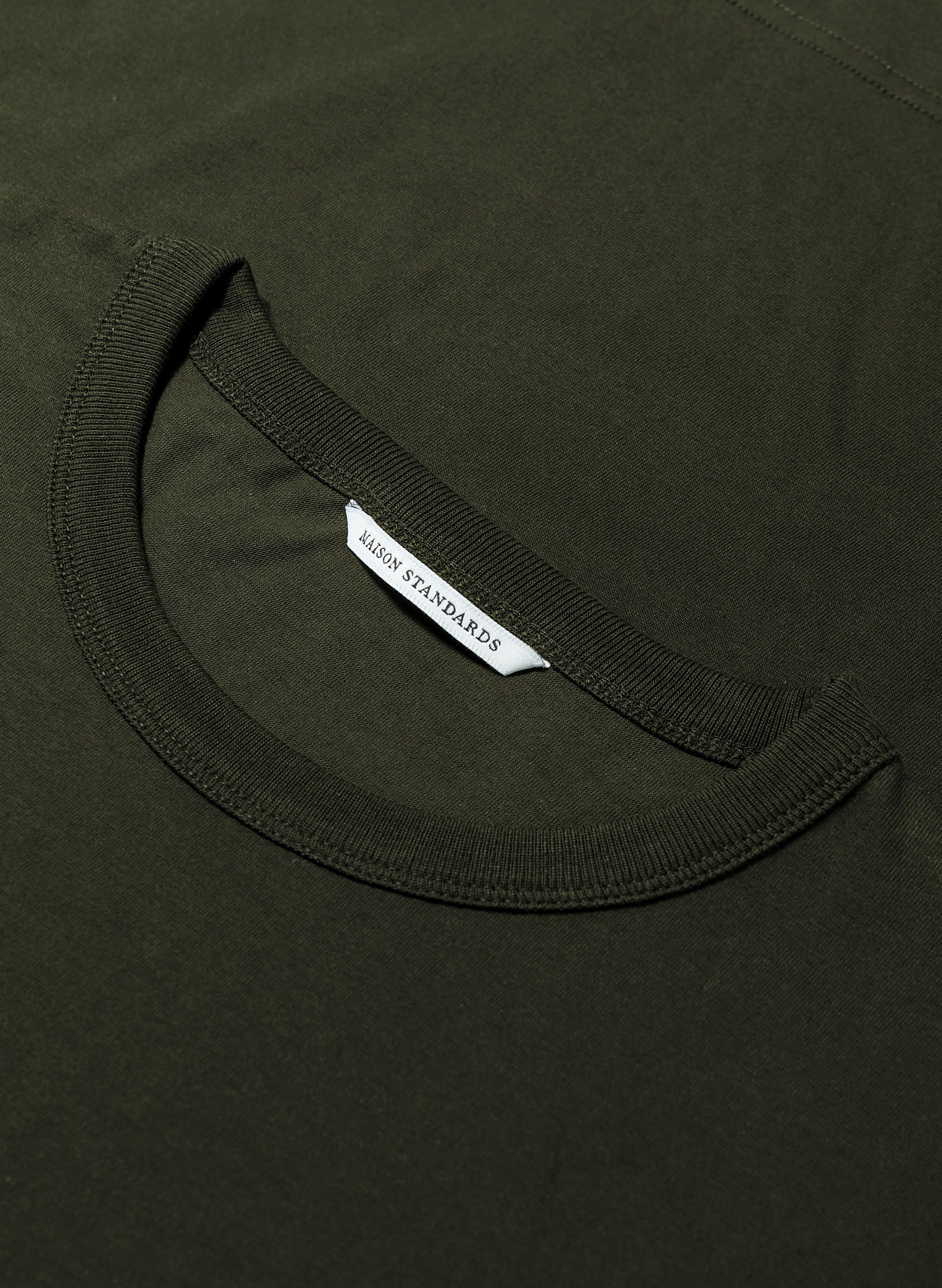 tee shirt coton organique homme kaki vert