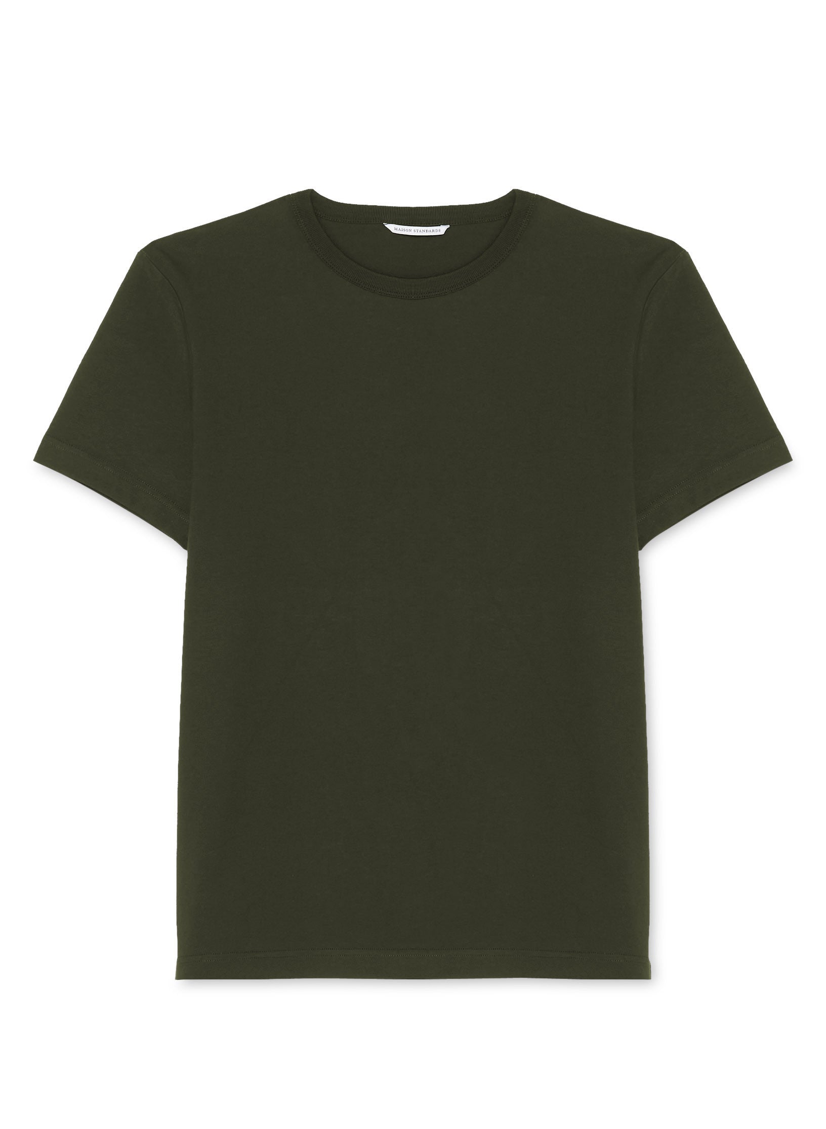 tee shirt coton organique homme kaki vert
