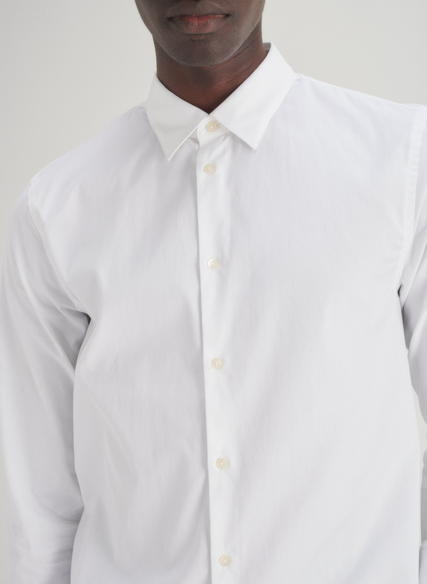 chemise popeline ajustee blanche homme