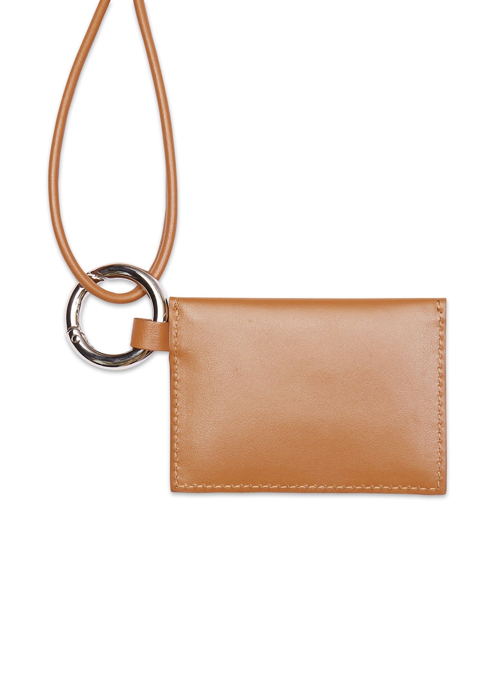 porte monnaie enveloppe cuir camel