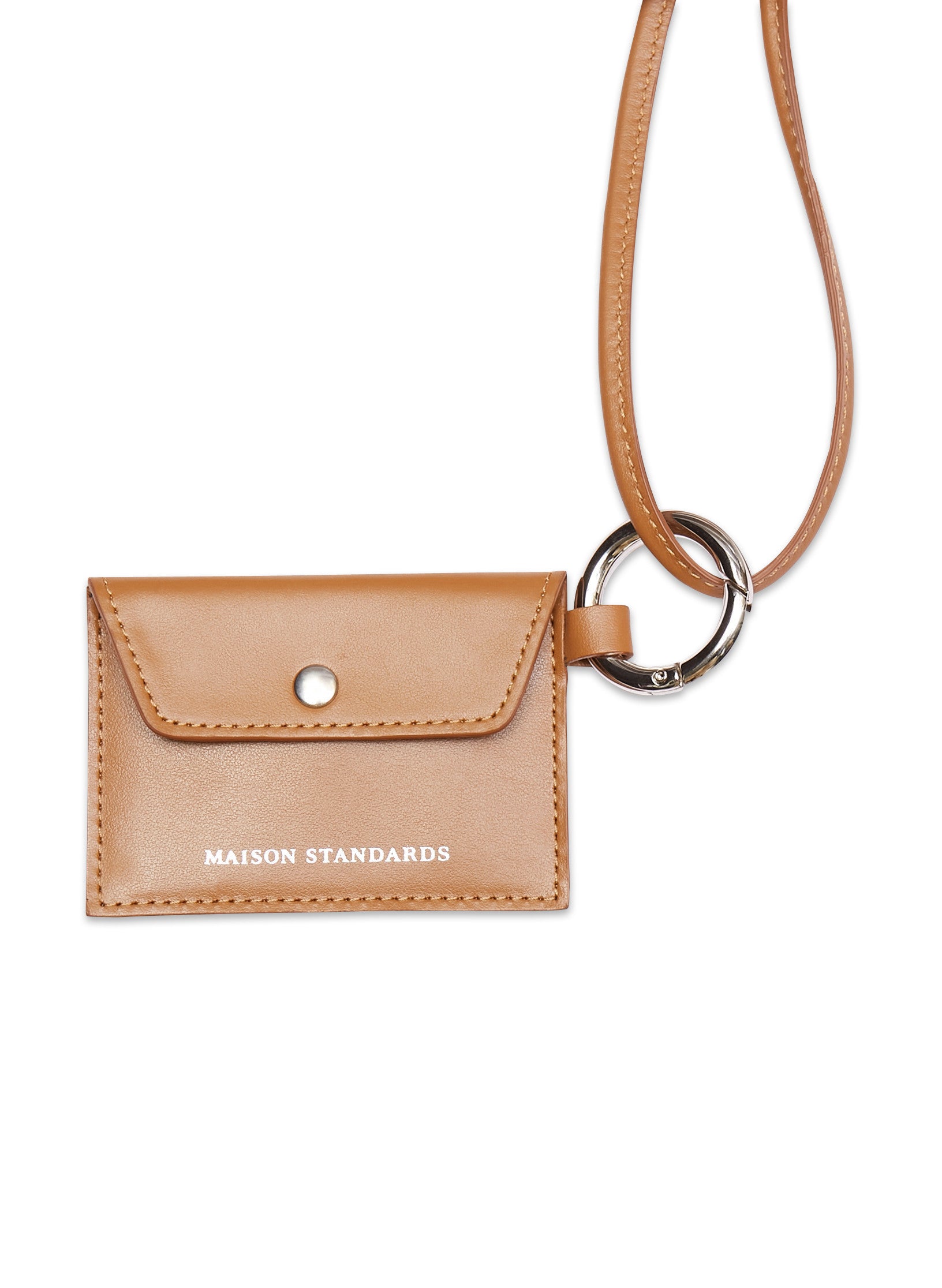 porte monnaie enveloppe cuir camel