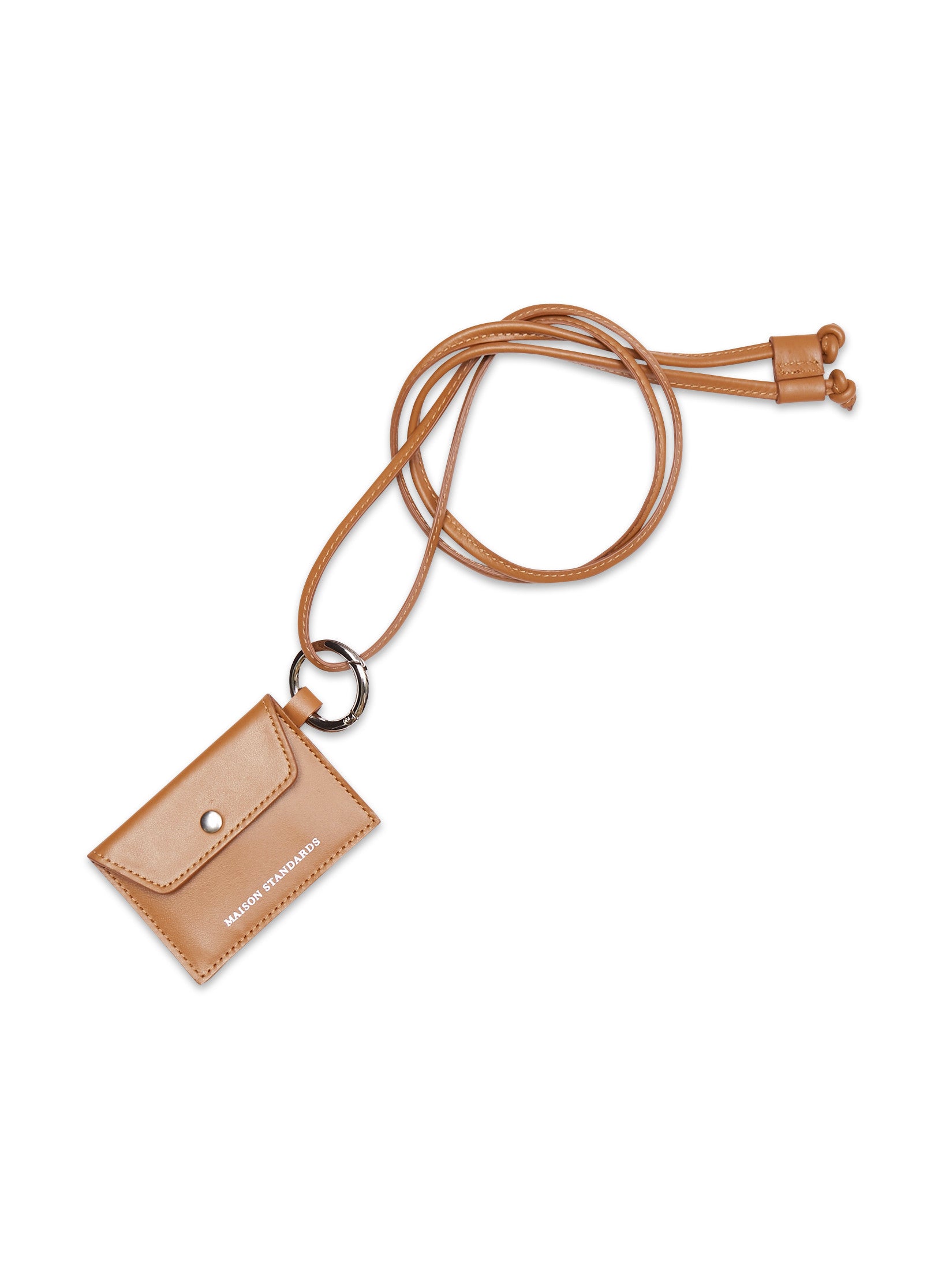 porte monnaie enveloppe cuir camel