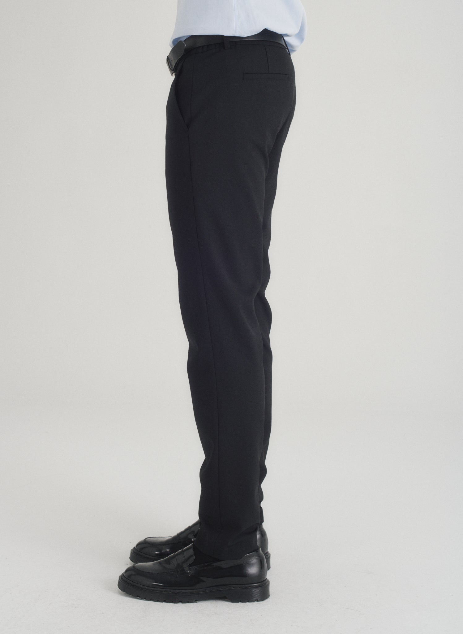 pantalon droit infroissable noir homme
