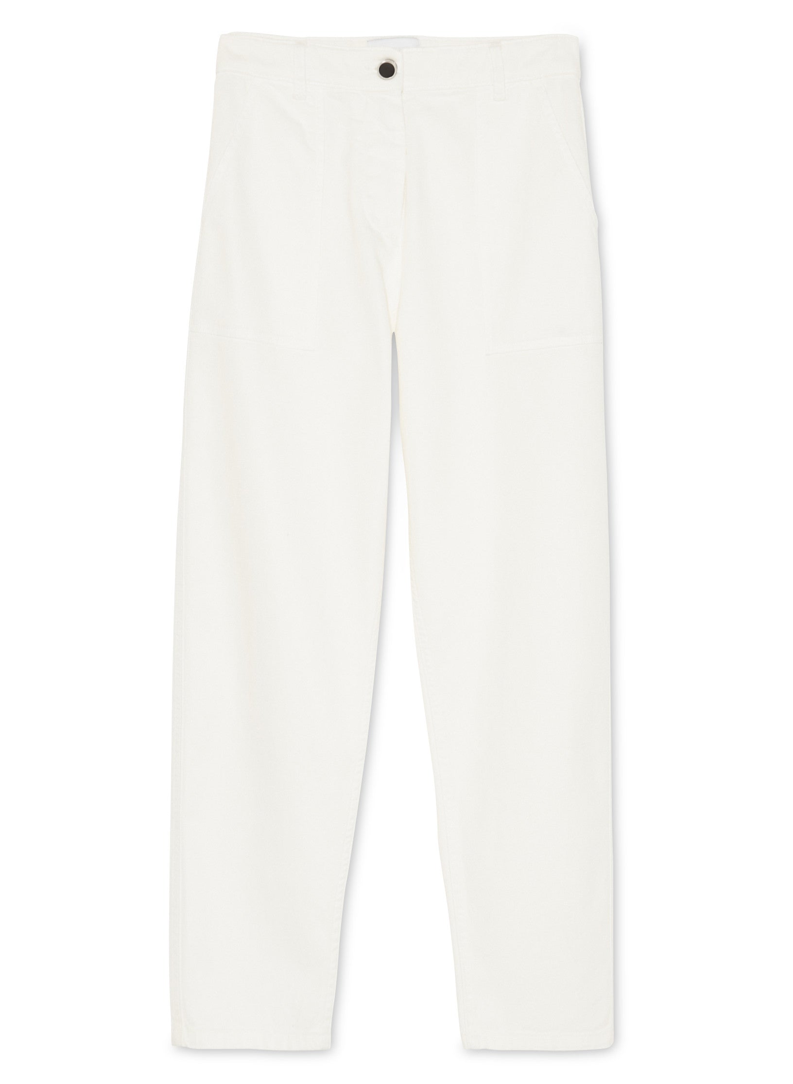 pantalon worker coton ecru femme