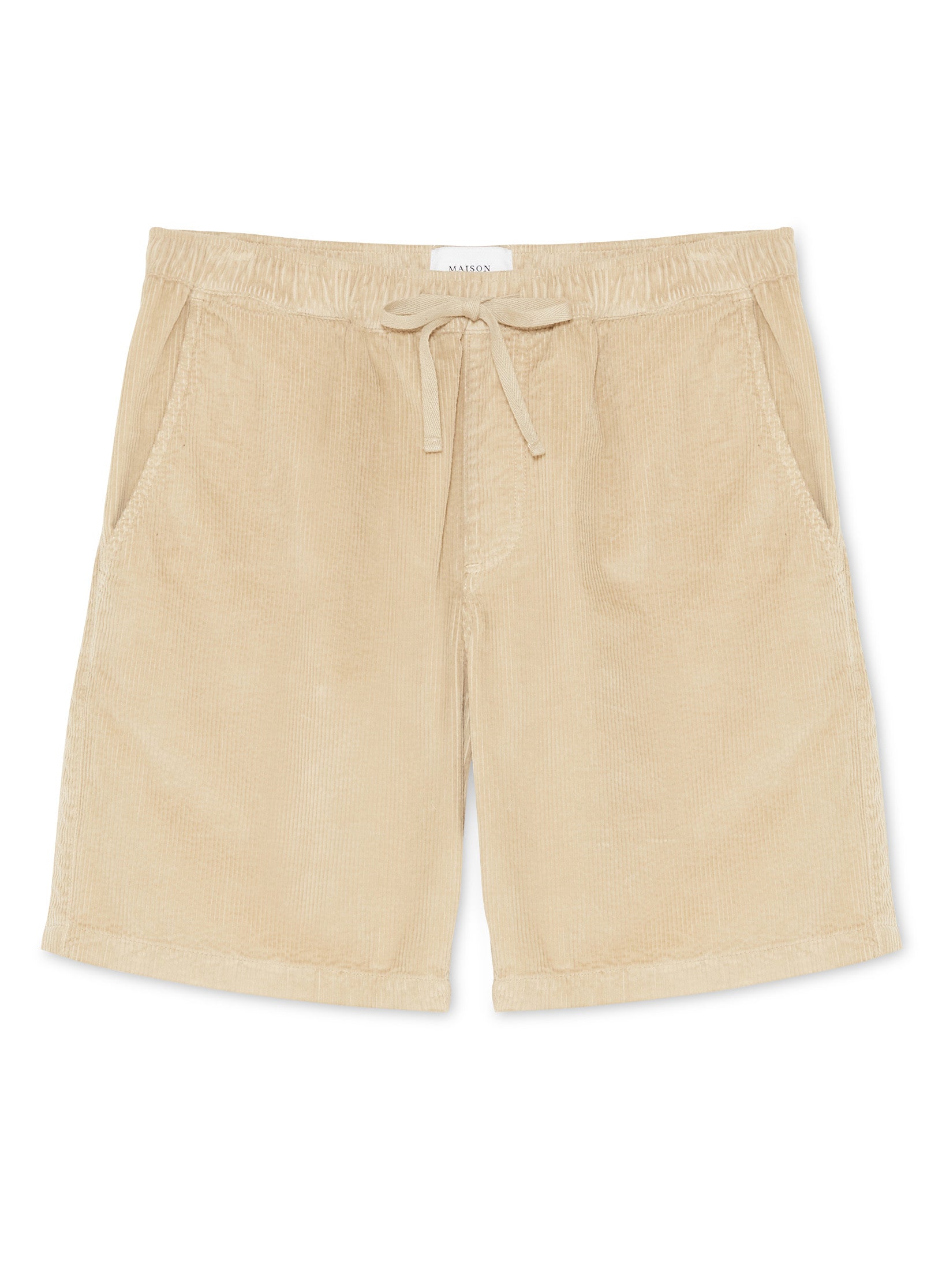 short velours leger homme beige