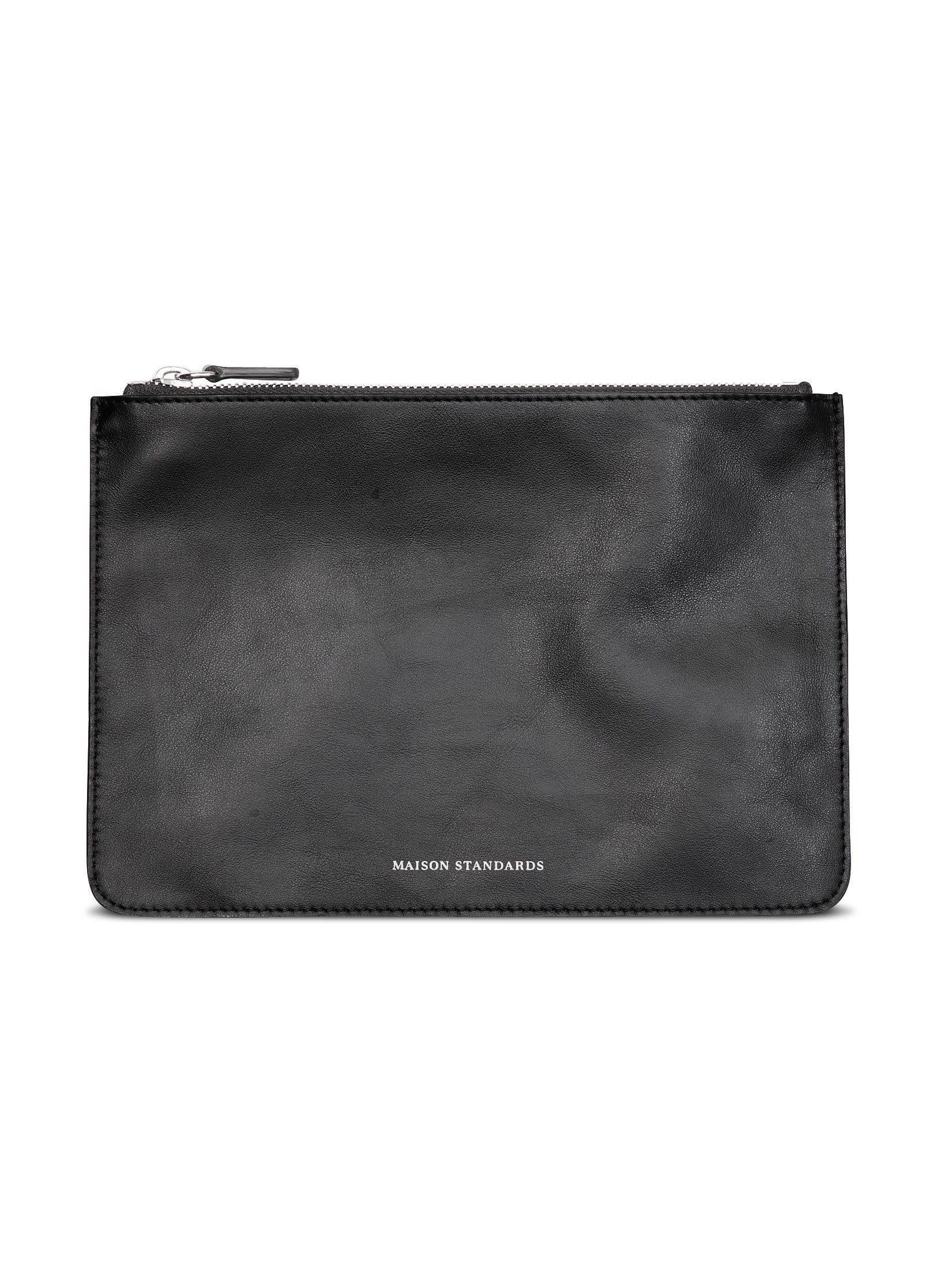 pochette cuir noir homme femme idee cadeaux