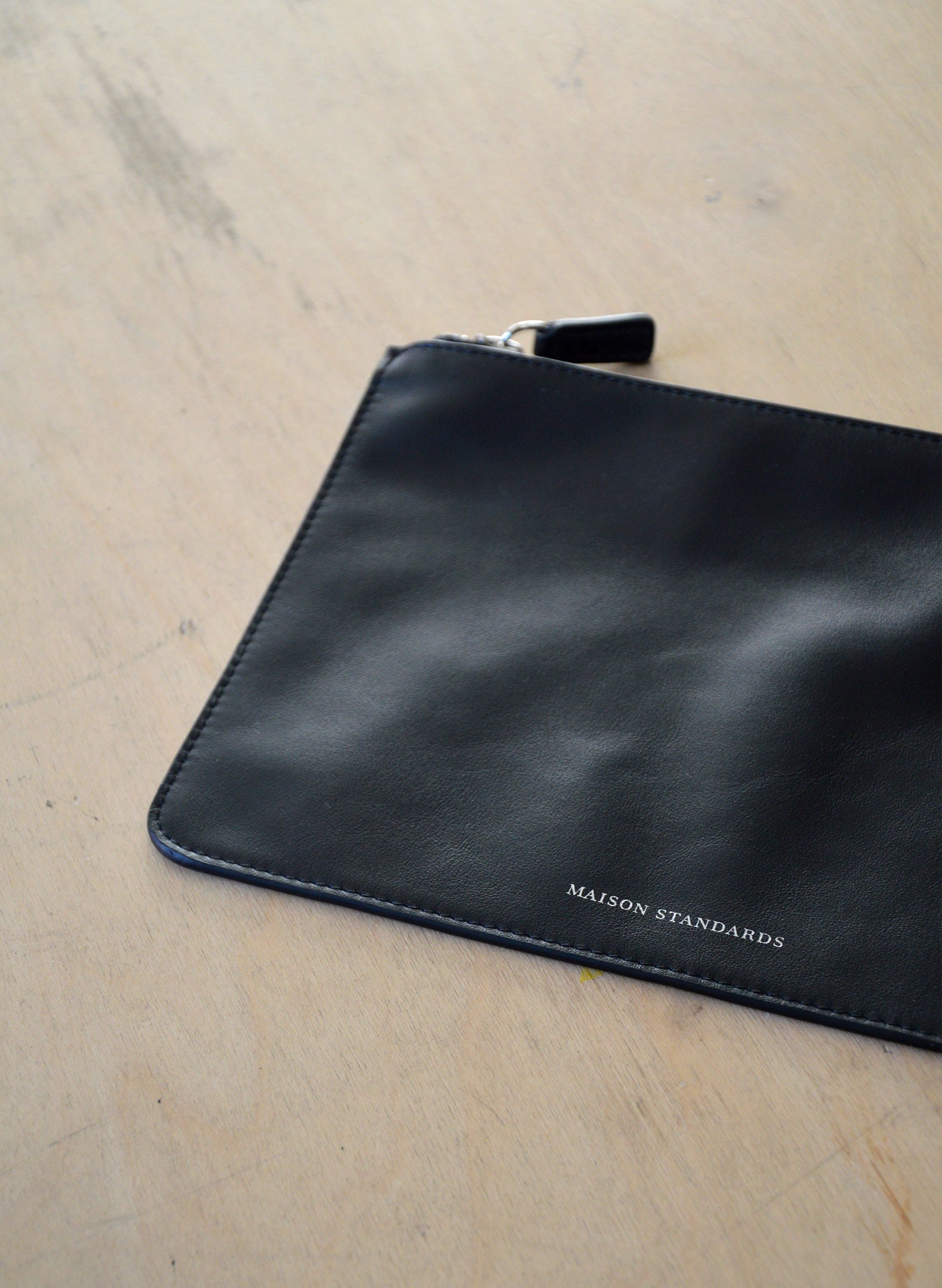 pochette cuir noir homme femme idee cadeaux