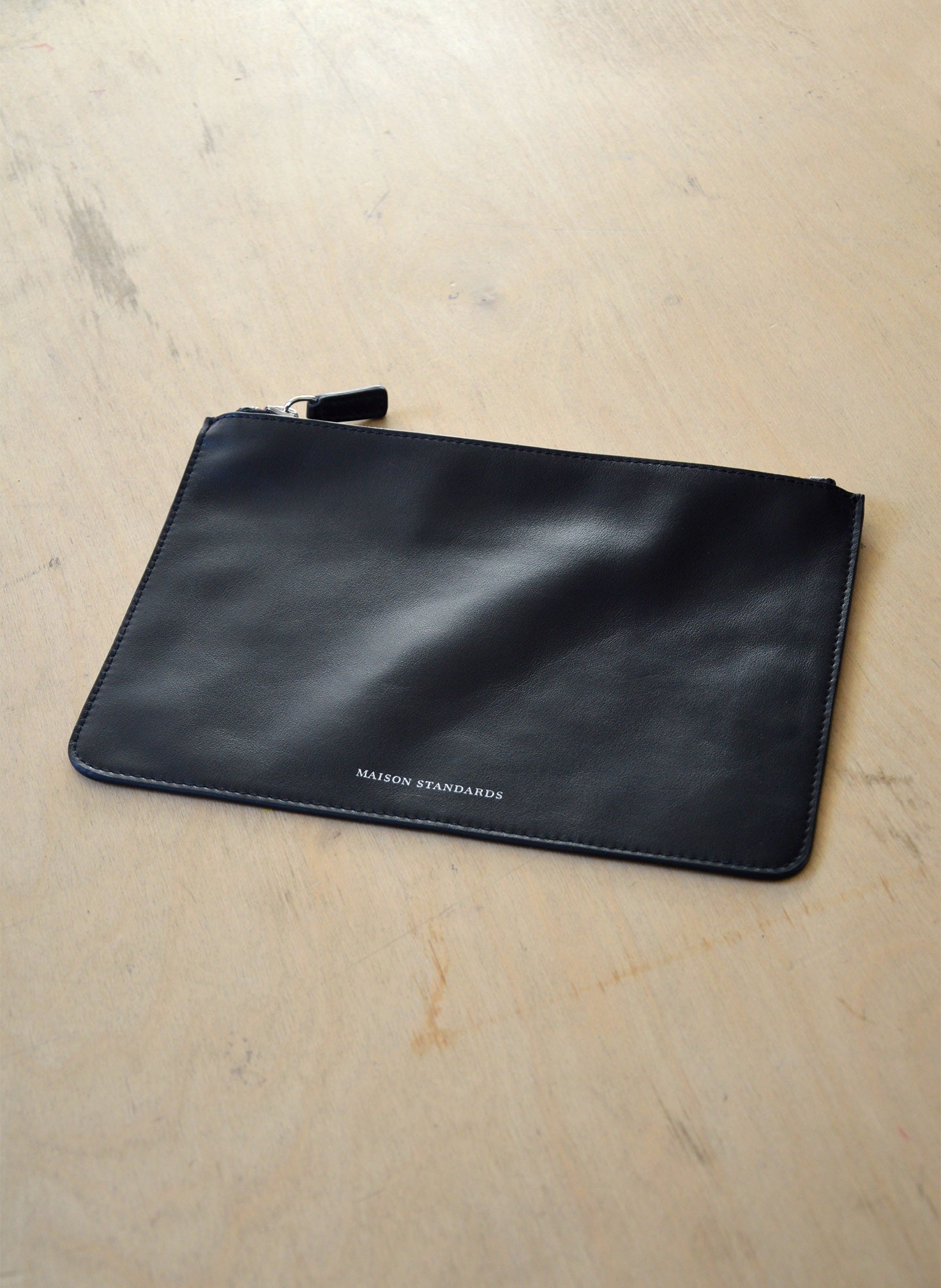 pochette cuir noir homme femme idee cadeaux