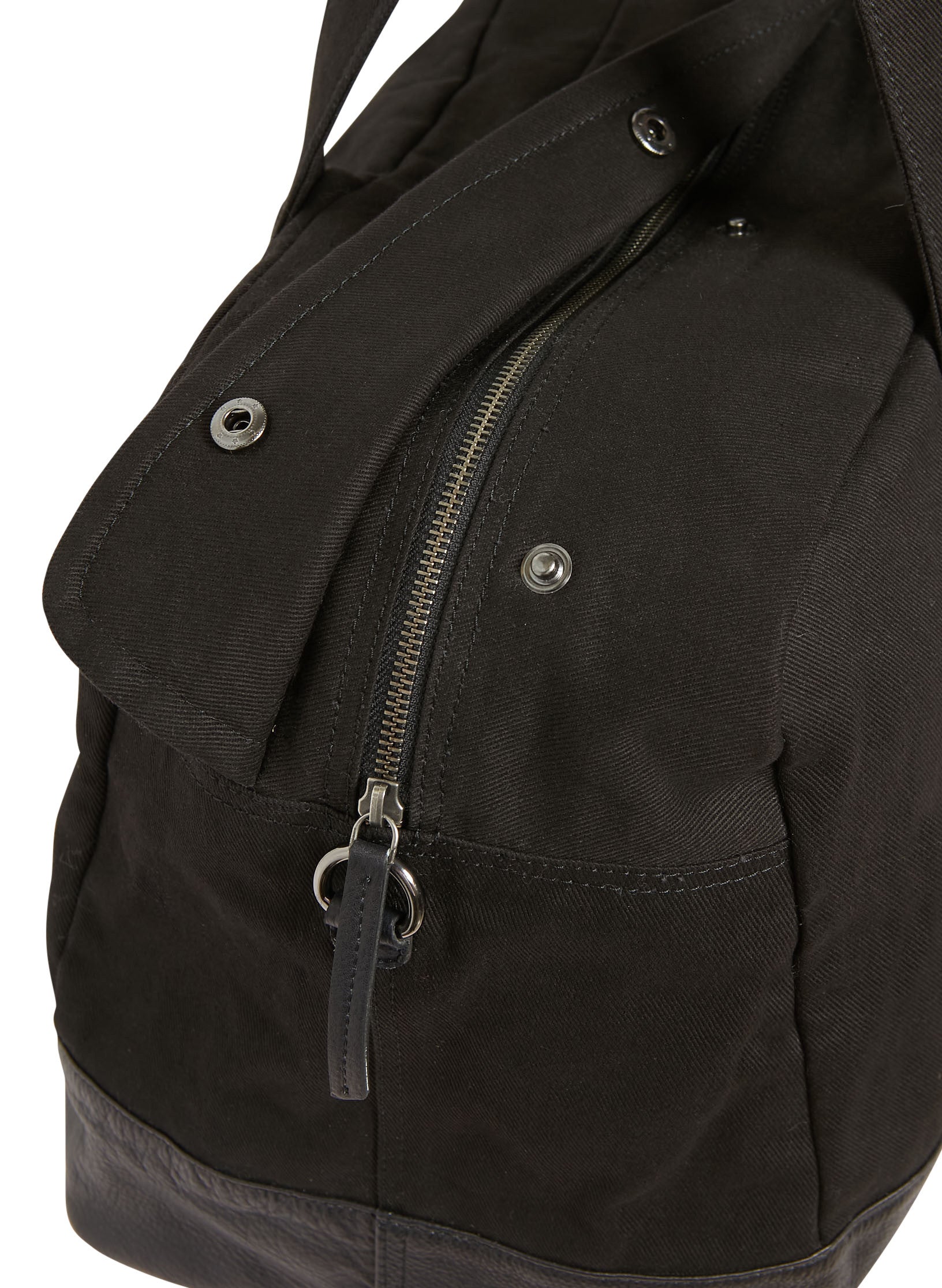 sac 48h noir cuir toile coton