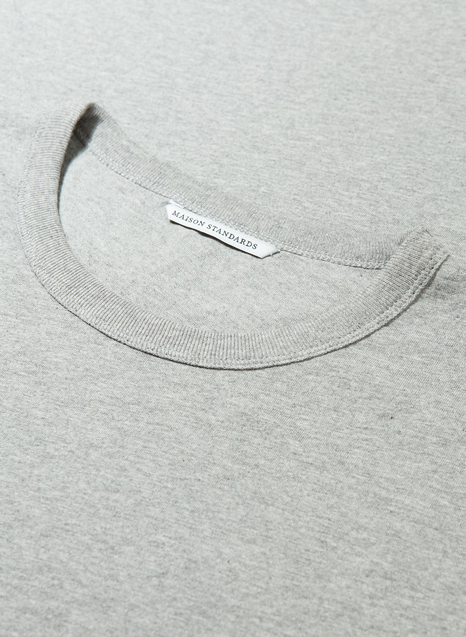 tee shirt coton organique gris homme