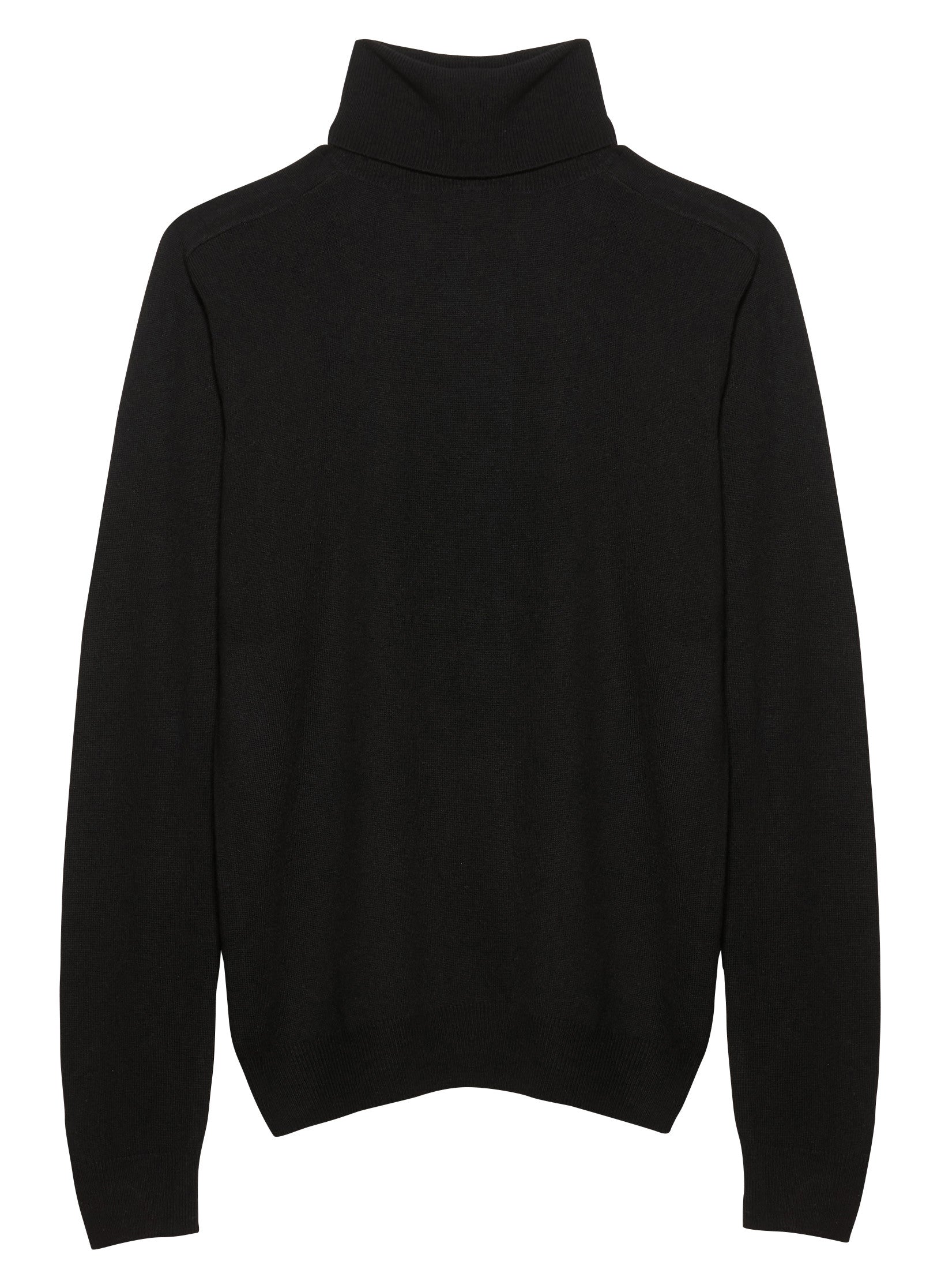 pull col roule cachemire noir homme
