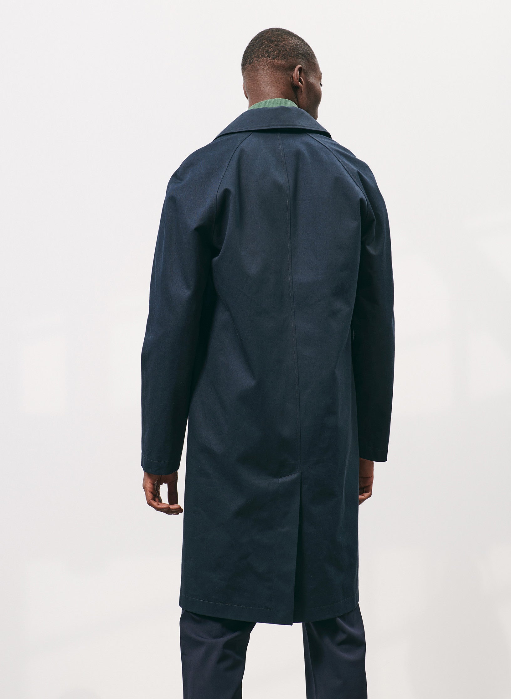 trench impermeable homme bleu