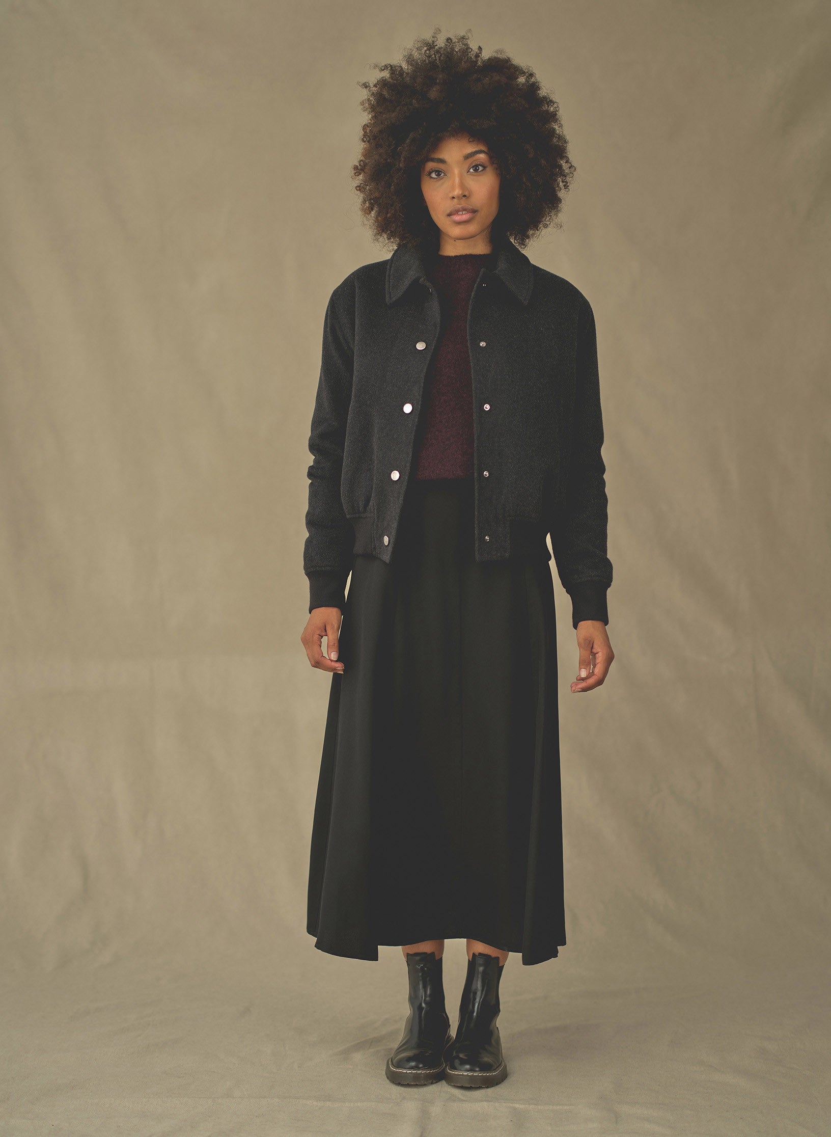 bombers drap de laine